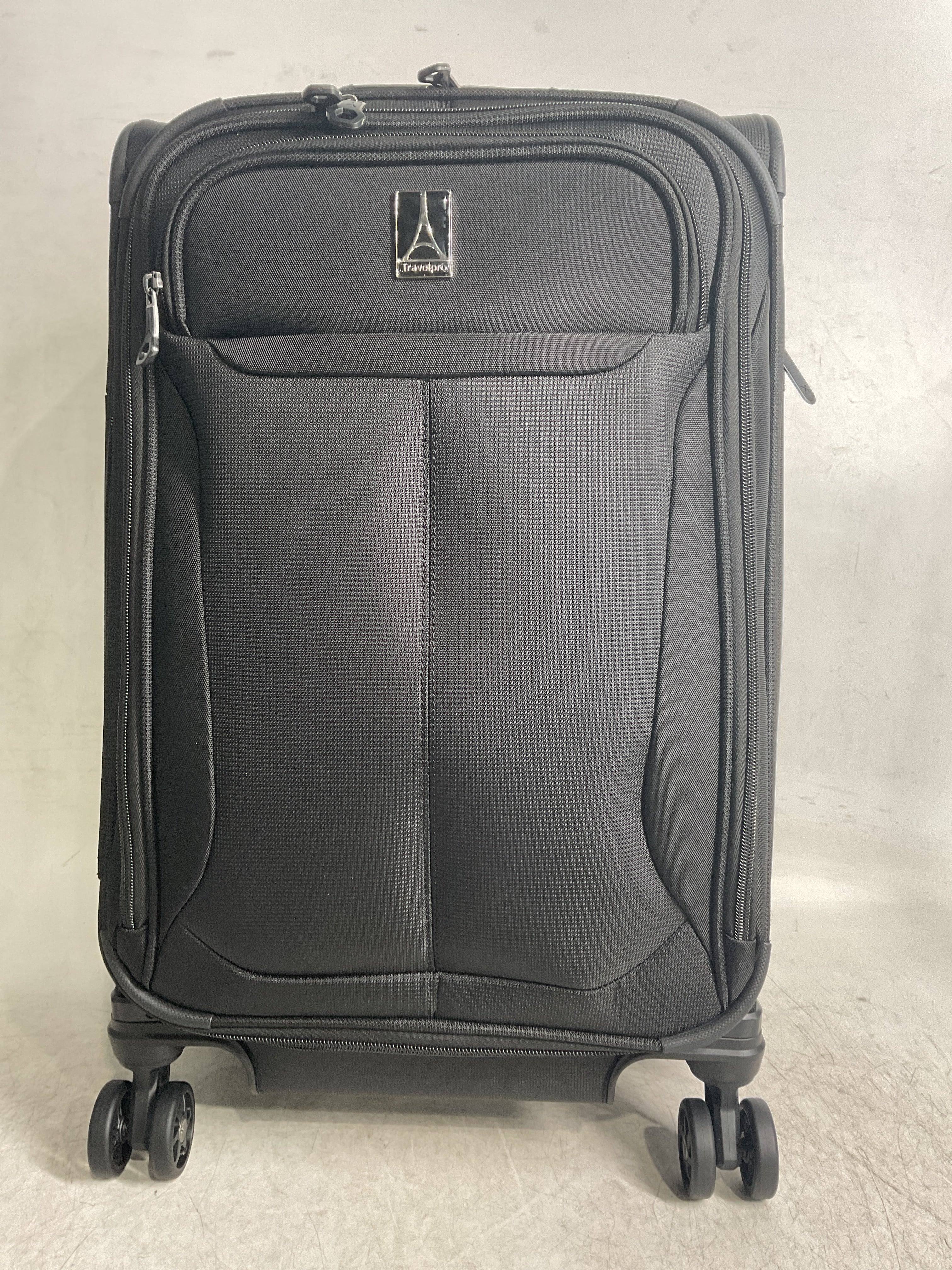 Travelpro Tourlite Softside Expandable Luggage with 4 Spinner Wheels, Lightweight Suitcase, Men and Women ( Black , Carry-On 21-Inch ) Black Carry On 21 Inch U67