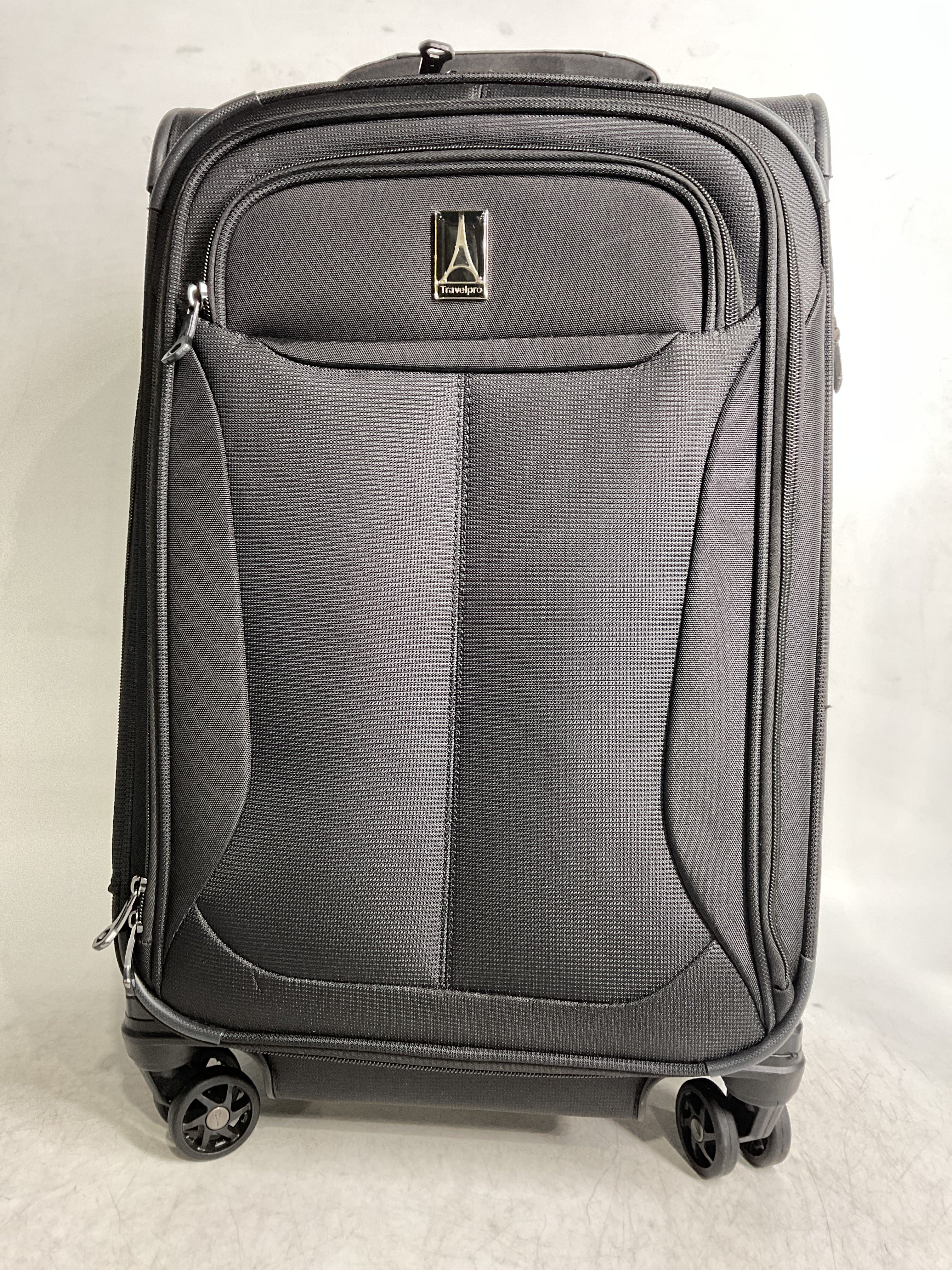 Travelpro Tourlite Softside Expandable Luggage with 4 Spinner Wheels, Lightweight Suitcase, Men and Women ( Black , Carry-On 21-Inch ) Black Carry On 21 Inch U69