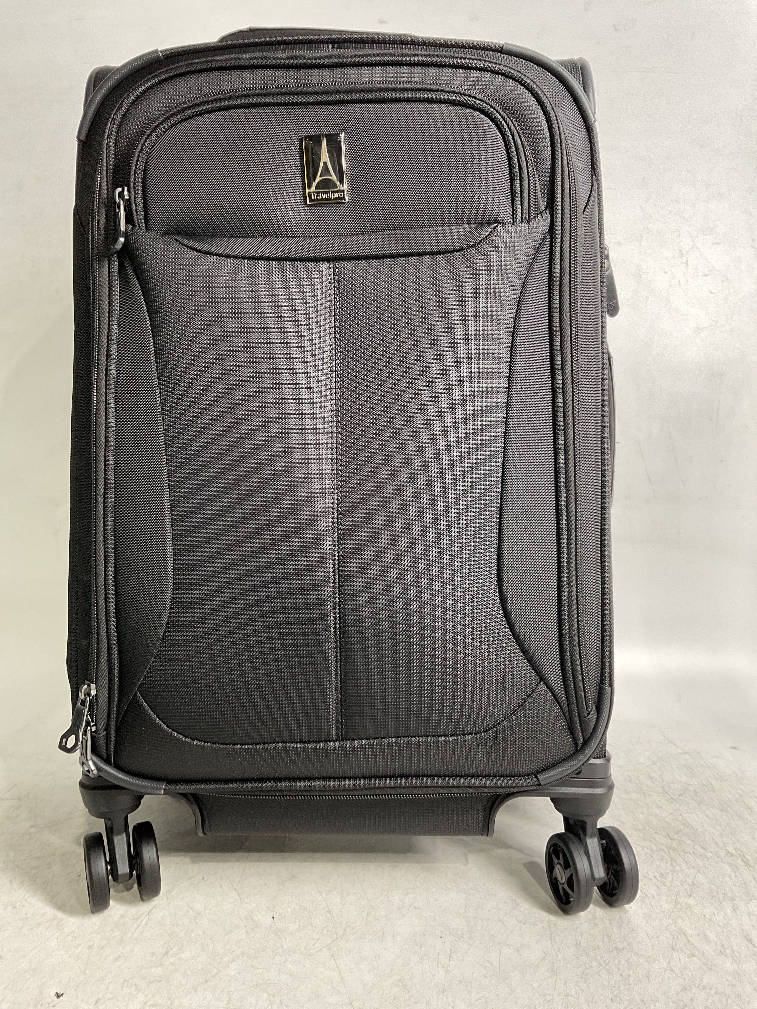 Travelpro Tourlite Softside Expandable Luggage with 4 Spinner Wheels, Lightweight Suitcase, Men and Women ( Black , Carry-On 21-Inch ) Black Carry On 21 Inch U72