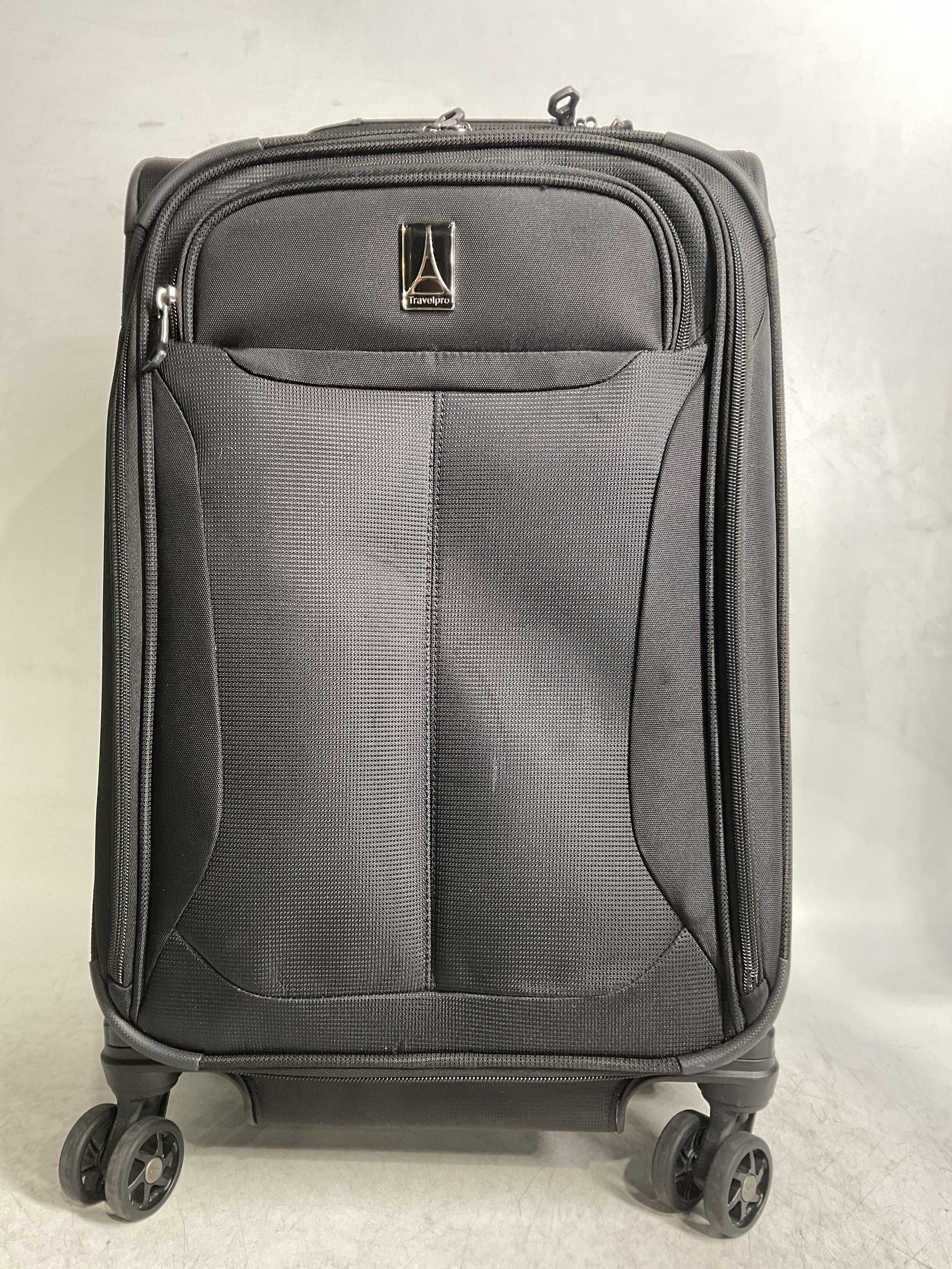 Travelpro Tourlite Softside Expandable Luggage with 4 Spinner Wheels, Lightweight Suitcase, Men and Women ( Black , Carry-On 21-Inch ) Black Carry On 21 Inch U73