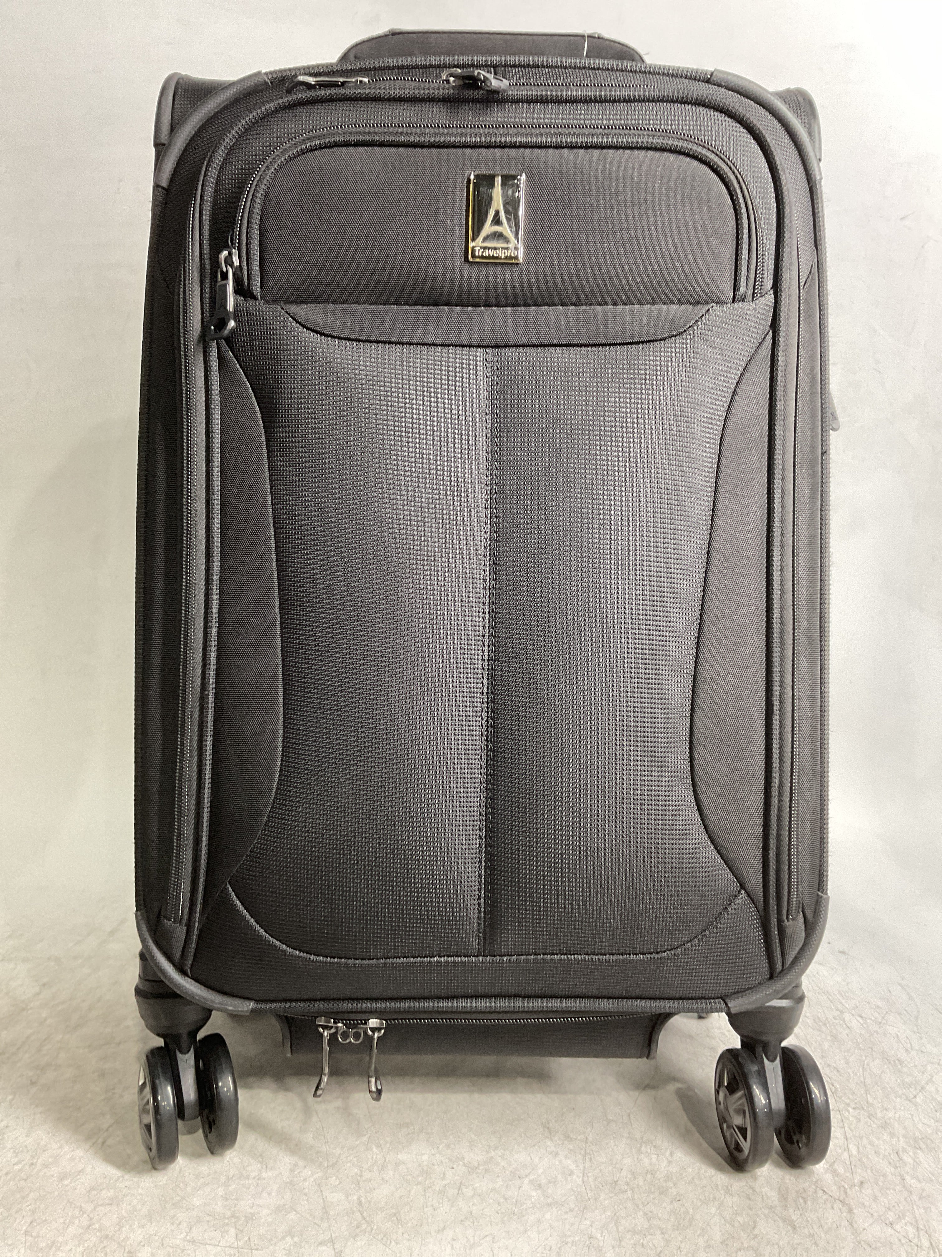 Travelpro Tourlite Softside Expandable Luggage with 4 Spinner Wheels, Lightweight Suitcase, Men and Women ( Black , Carry-On 21-Inch ) Black Carry On 21 Inch U75