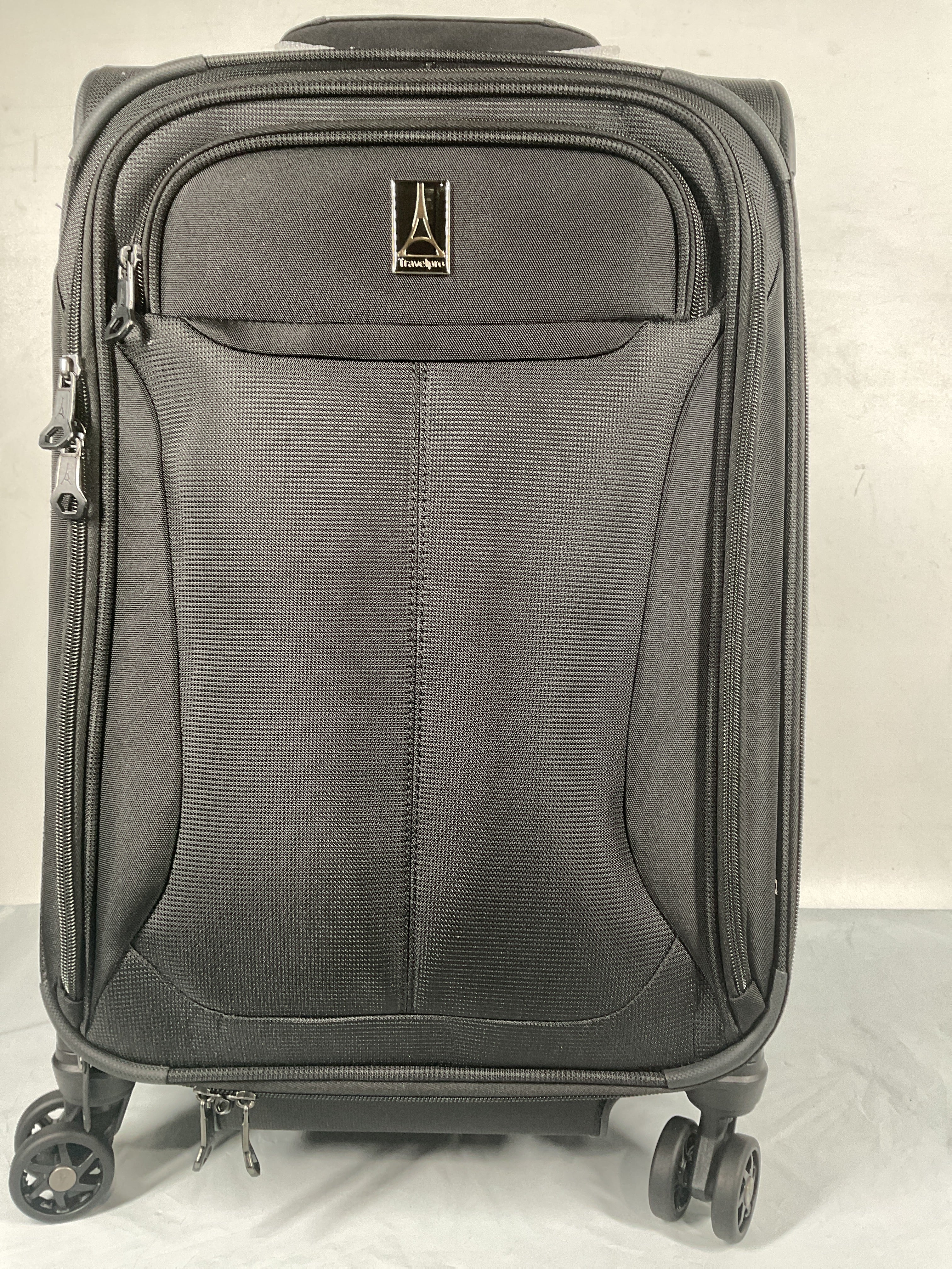 Travelpro Tourlite Softside Expandable Luggage with 4 Spinner Wheels, Lightweight Suitcase, Men and Women ( Black , Carry-On 21-Inch ) Black Carry On 21 Inch U81