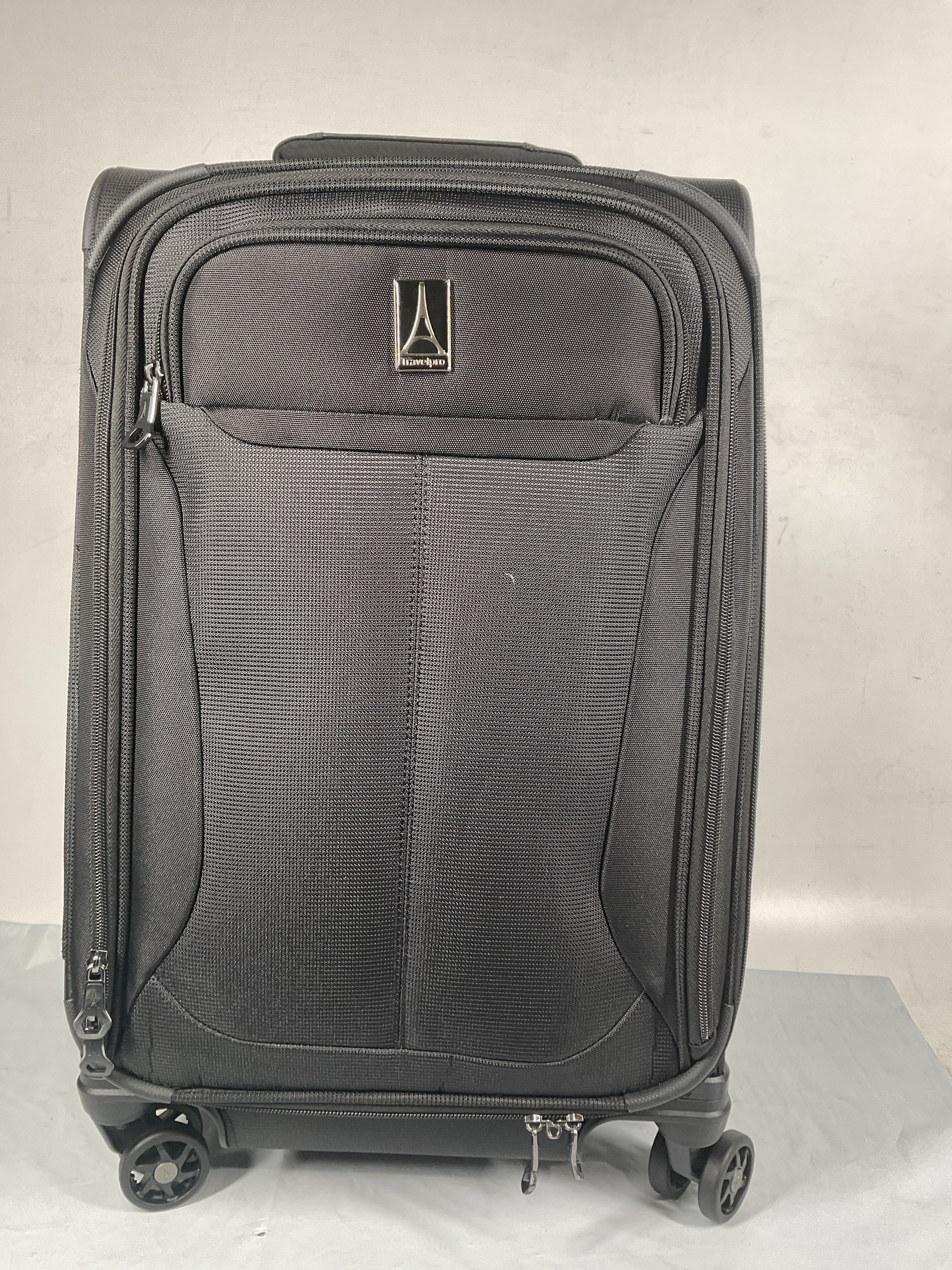 Travelpro Tourlite Softside Expandable Luggage with 4 Spinner Wheels, Lightweight Suitcase, Men and Women ( Black , Carry-On 21-Inch ) Black Carry On 21 Inch U82