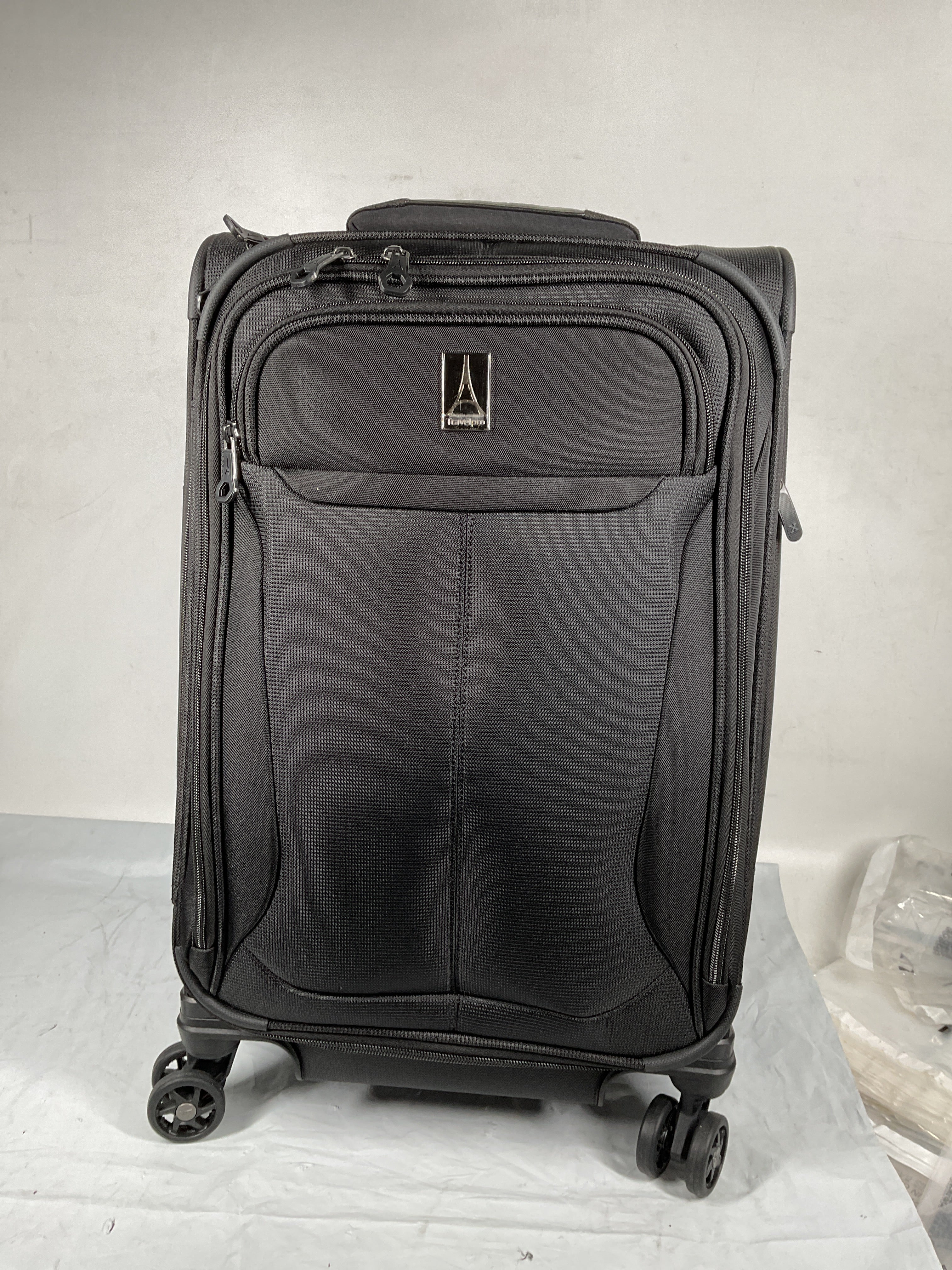 Travelpro Tourlite Softside 21" Expandable Luggage with 4 Spinner Wheels, Lightweight Suitcase, Carry-On ( Black , Carry-On 21-Inch ) Black Carry On 21 Inch U91