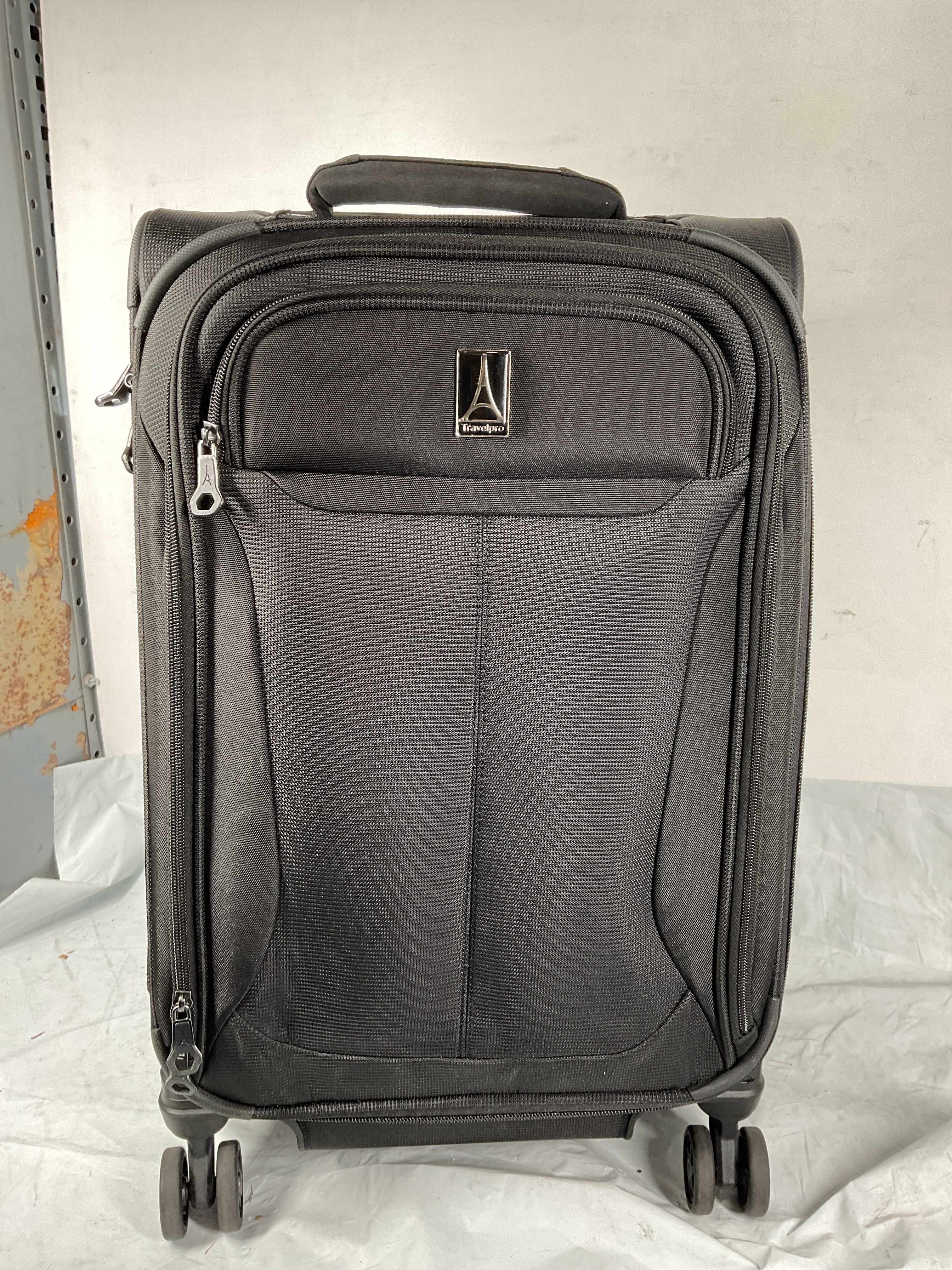 Travelpro Tourlite Softside 21" Expandable Luggage with 4 Spinner Wheels, Lightweight Suitcase, Carry-On ( Black , Carry-On 21-Inch ) Black Carry On 21 Inch U97
