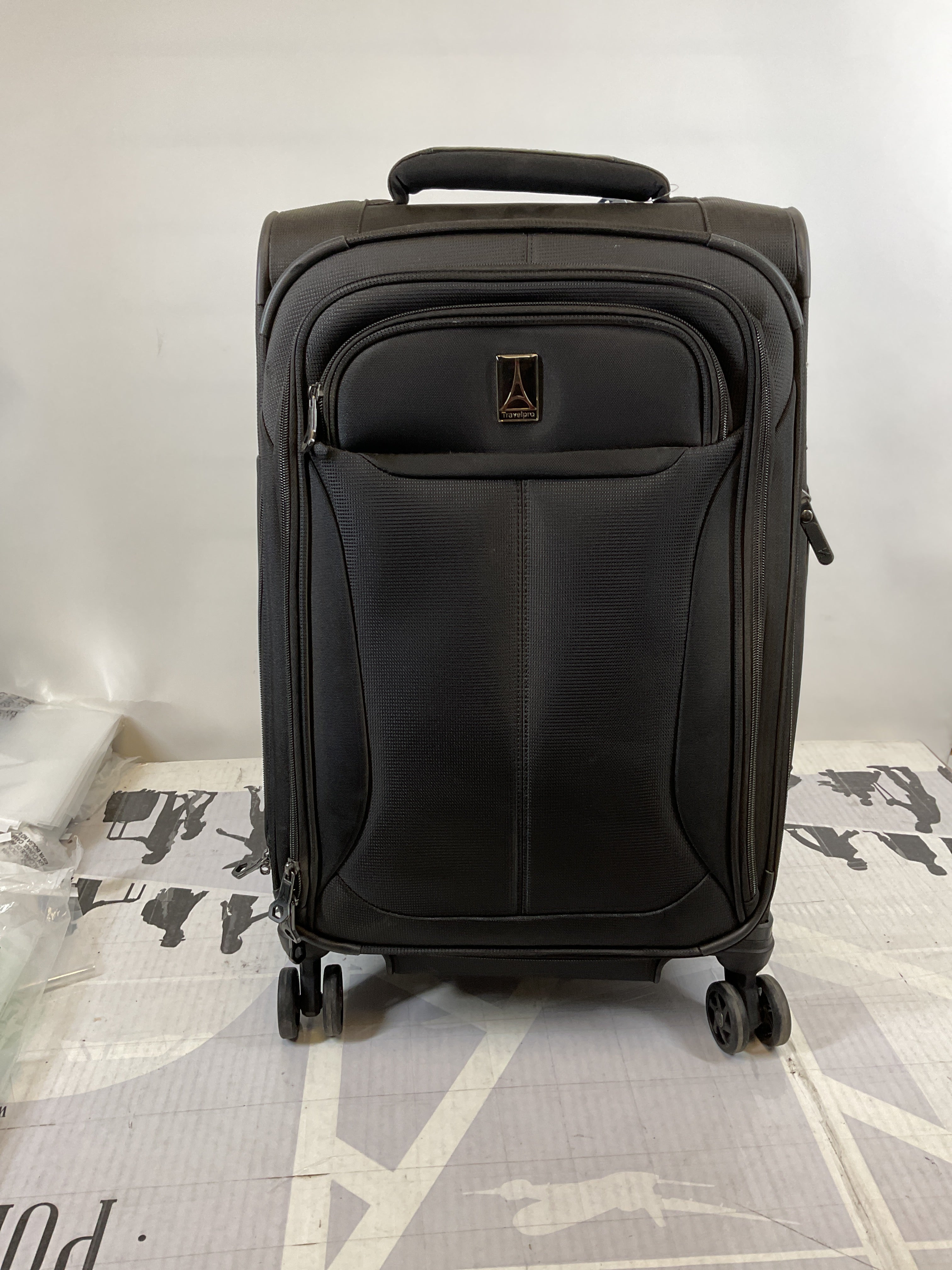 Travelpro Tourlite Softside 21" Expandable Luggage with 4 Spinner Wheels, Lightweight Suitcase, Carry-On ( Black , Carry-On 21-Inch ) Black Carry On 21 Inch U99