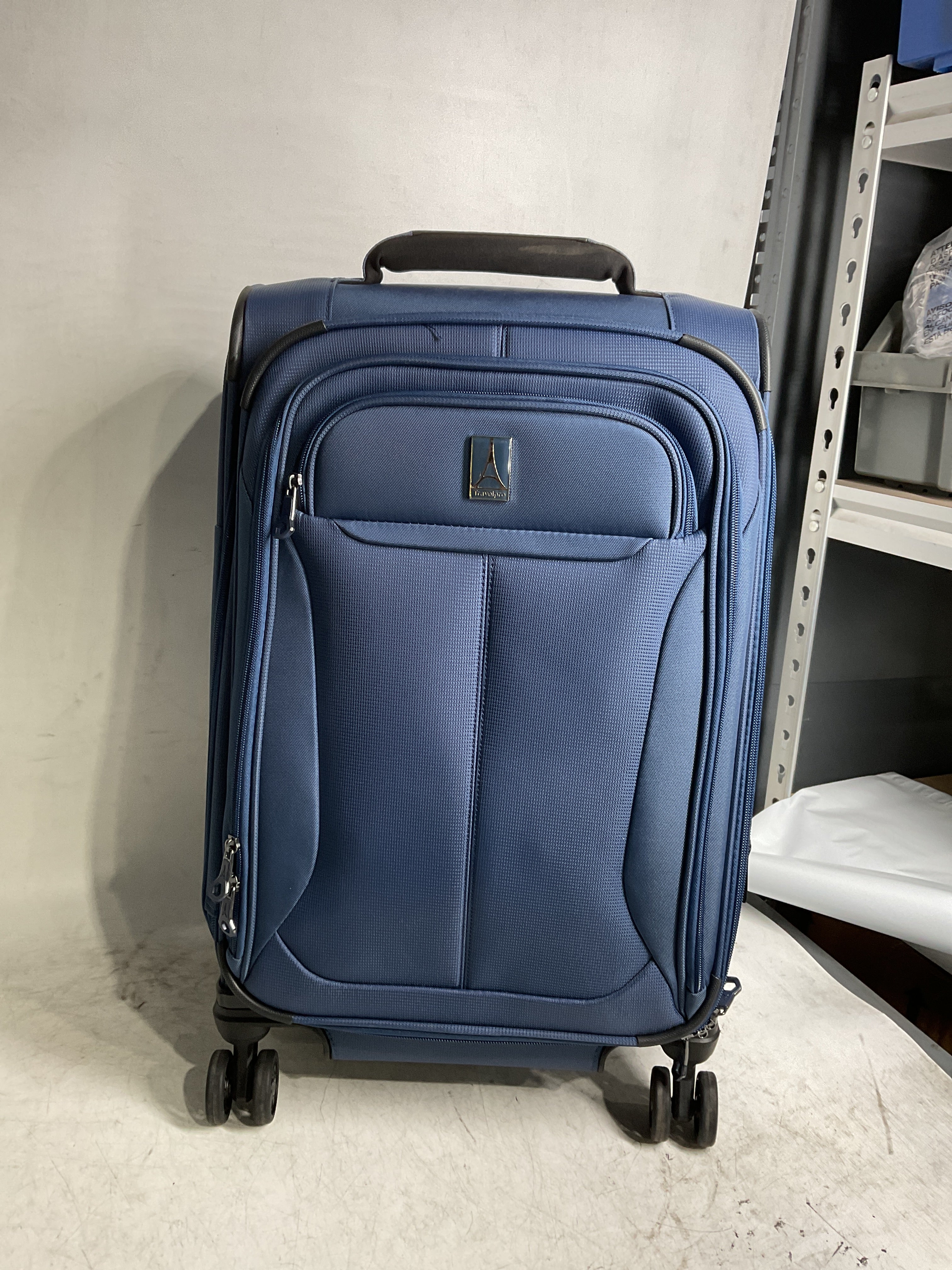 Travelpro Tourlite Softside Expandable Luggage with 4 Spinner Wheels, Lightweight Suitcase, Men and Women ( Blue , Carry-On 21-Inch ) Blue Carry On 21 Inch U36
