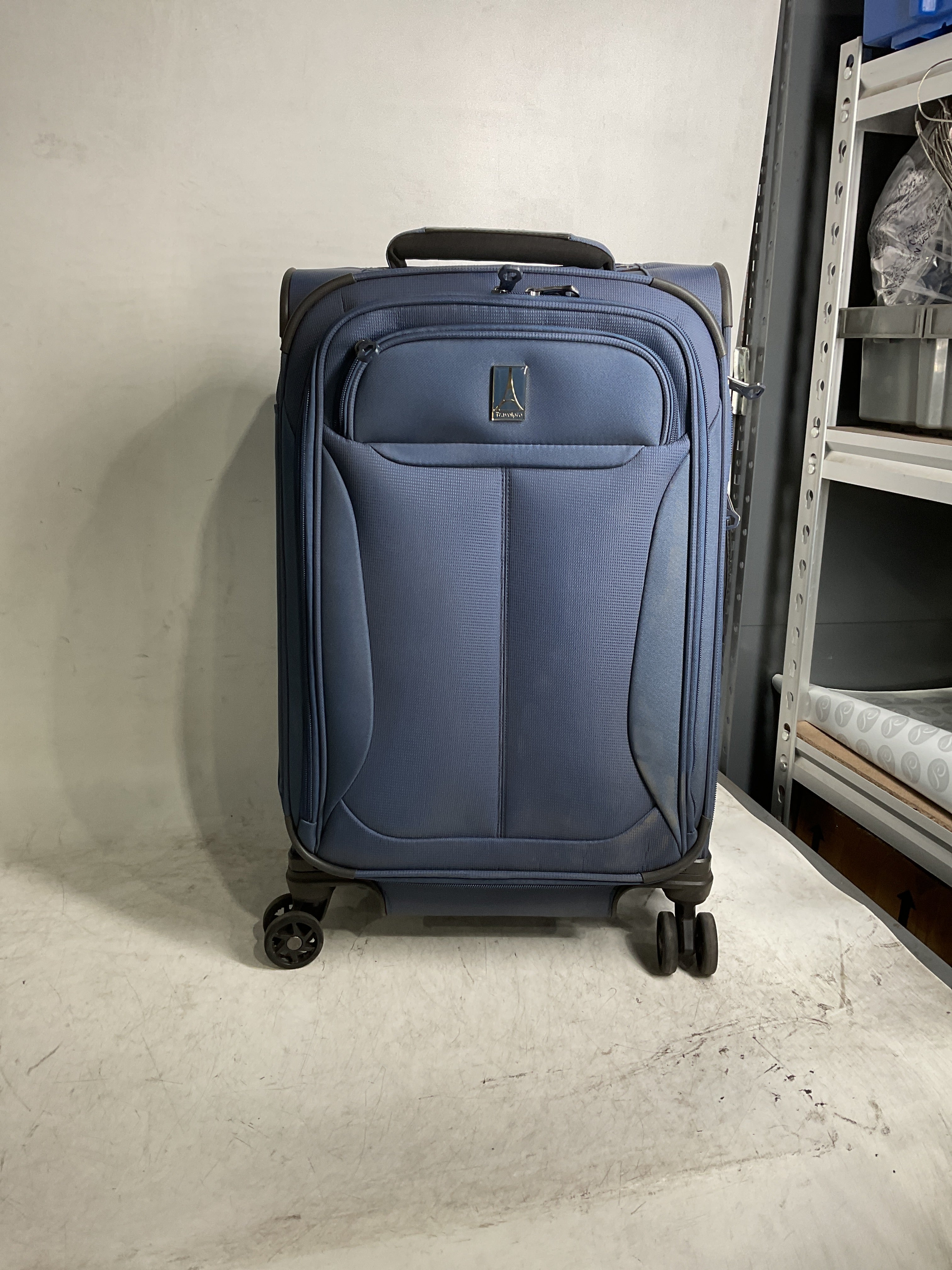 Travelpro Tourlite Softside Expandable Luggage with 4 Spinner Wheels, Lightweight Suitcase, Men and Women ( Blue , Carry-On 21-Inch ) Blue Carry On 21 Inch U39