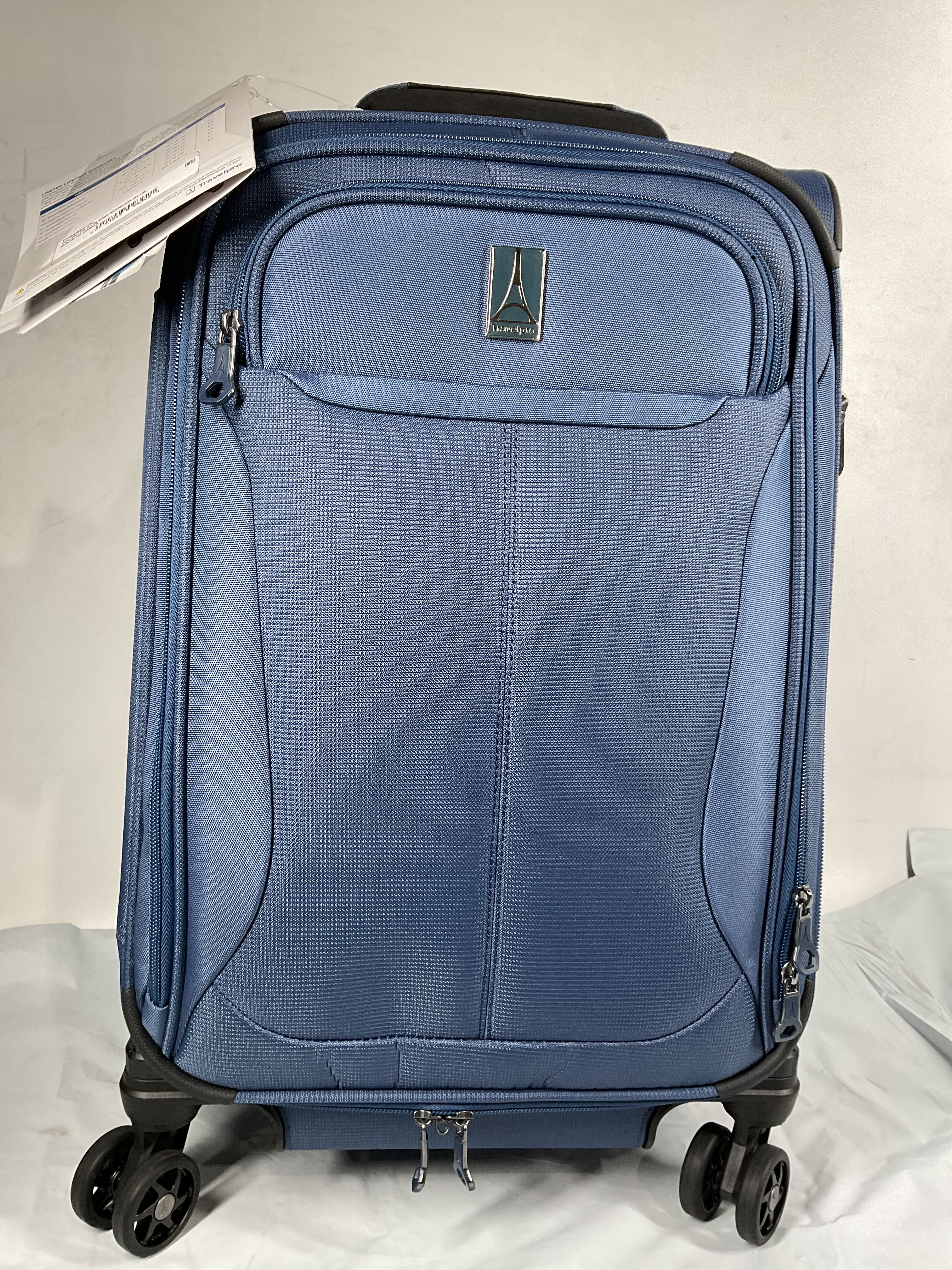 Travelpro Tourlite Softside Expandable Luggage with 4 Spinner Wheels, Lightweight Suitcase, Men and Women ( Blue , Carry-On 21-Inch ) Blue Carry On 21 Inch U46