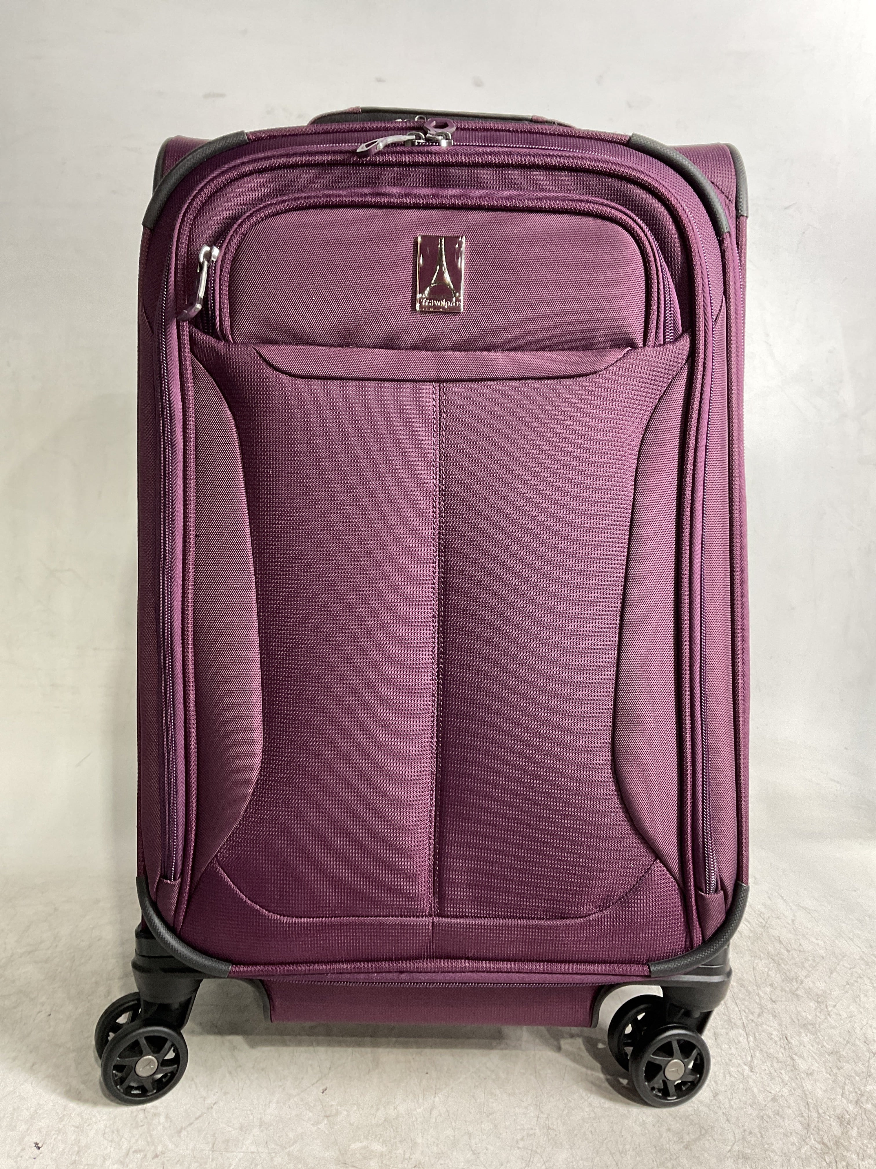 Travelpro Tourlite Softside Expandable Luggage with 4 Spinner Wheels, Lightweight Suitcase, Men and Women ( Deep Purple , Carry-On 21-Inch ) Deep Purple Carry On 21 Inch U10