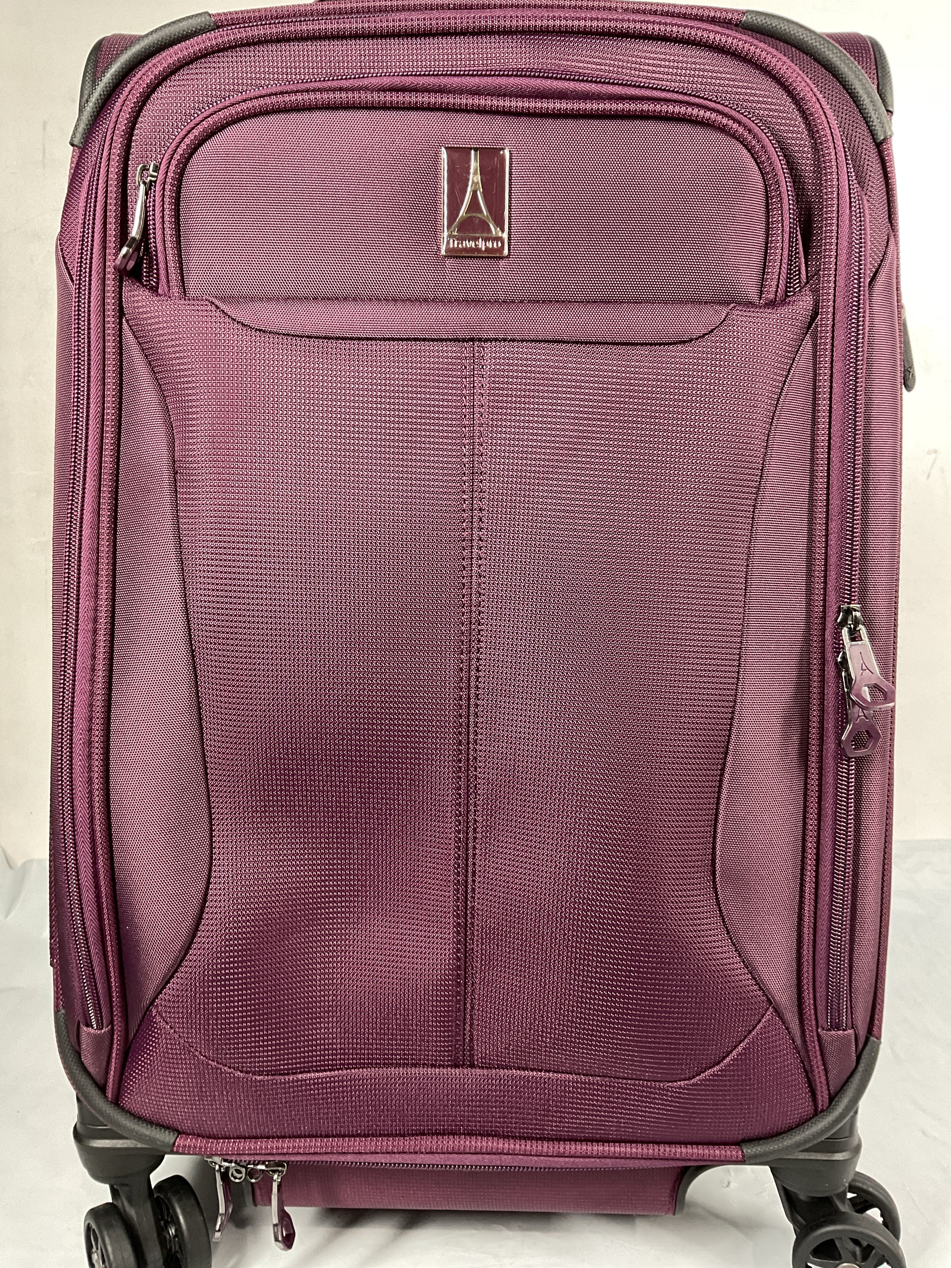 Travelpro Tourlite Softside Expandable Luggage with 4 Spinner Wheels, Lightweight Suitcase, Men and Women ( Deep Purple , Carry-On 21-Inch ) Deep Purple Carry On 21 Inch U13