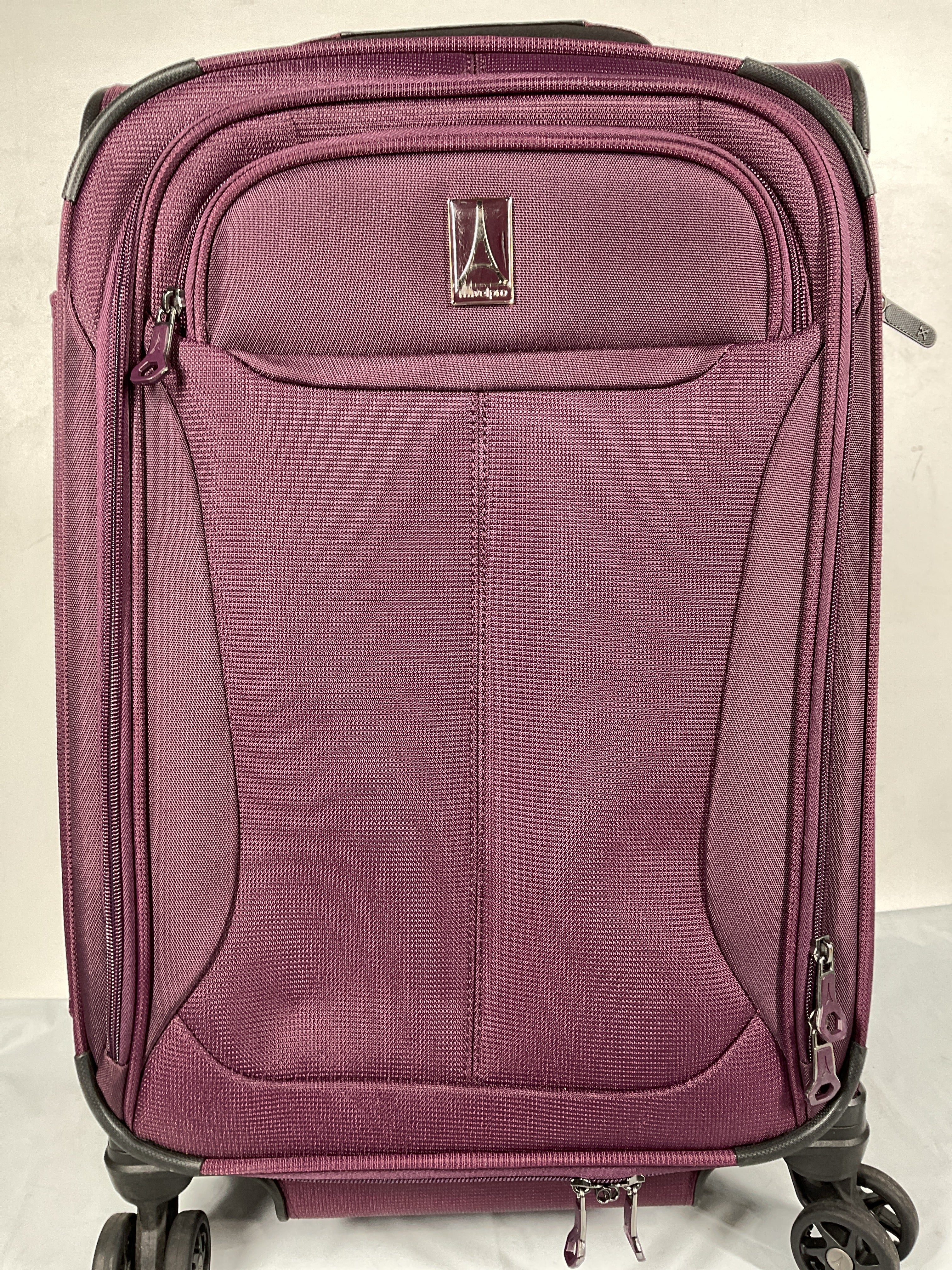 Travelpro Tourlite Softside Expandable Luggage with 4 Spinner Wheels, Lightweight Suitcase, Men and Women ( Deep Purple , Carry-On 21-Inch ) Deep Purple Carry On 21 Inch U14
