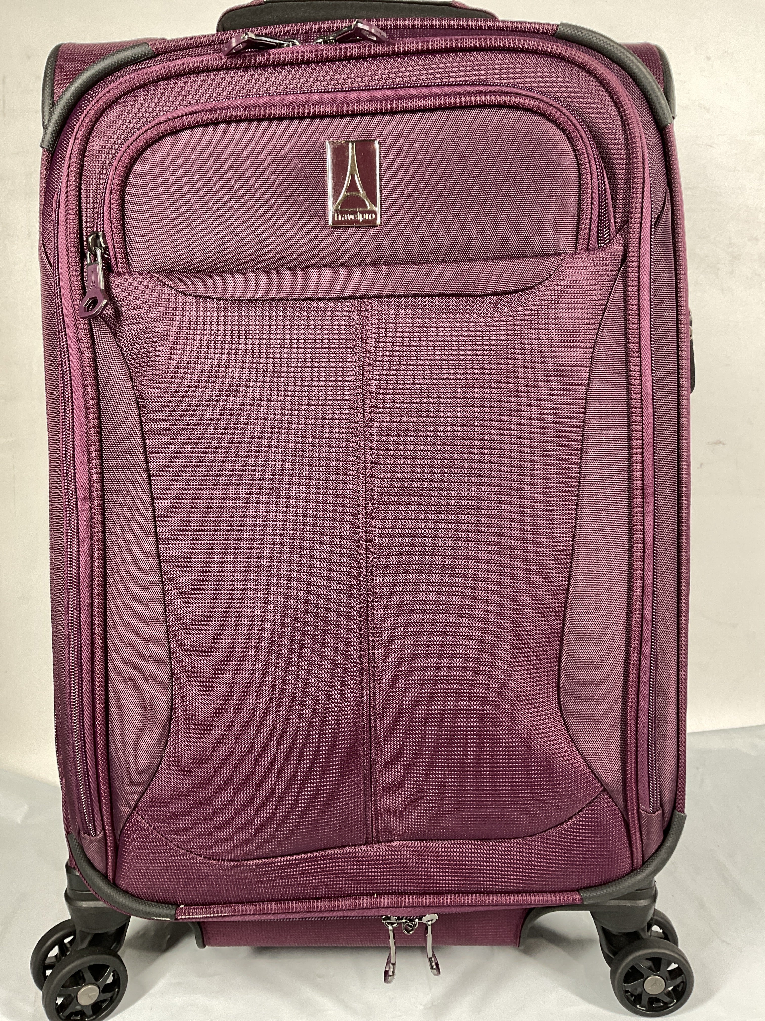 Travelpro Tourlite Softside Expandable Luggage with 4 Spinner Wheels, Lightweight Suitcase, Men and Women ( Deep Purple , Carry-On 21-Inch ) Deep Purple Carry On 21 Inch U15