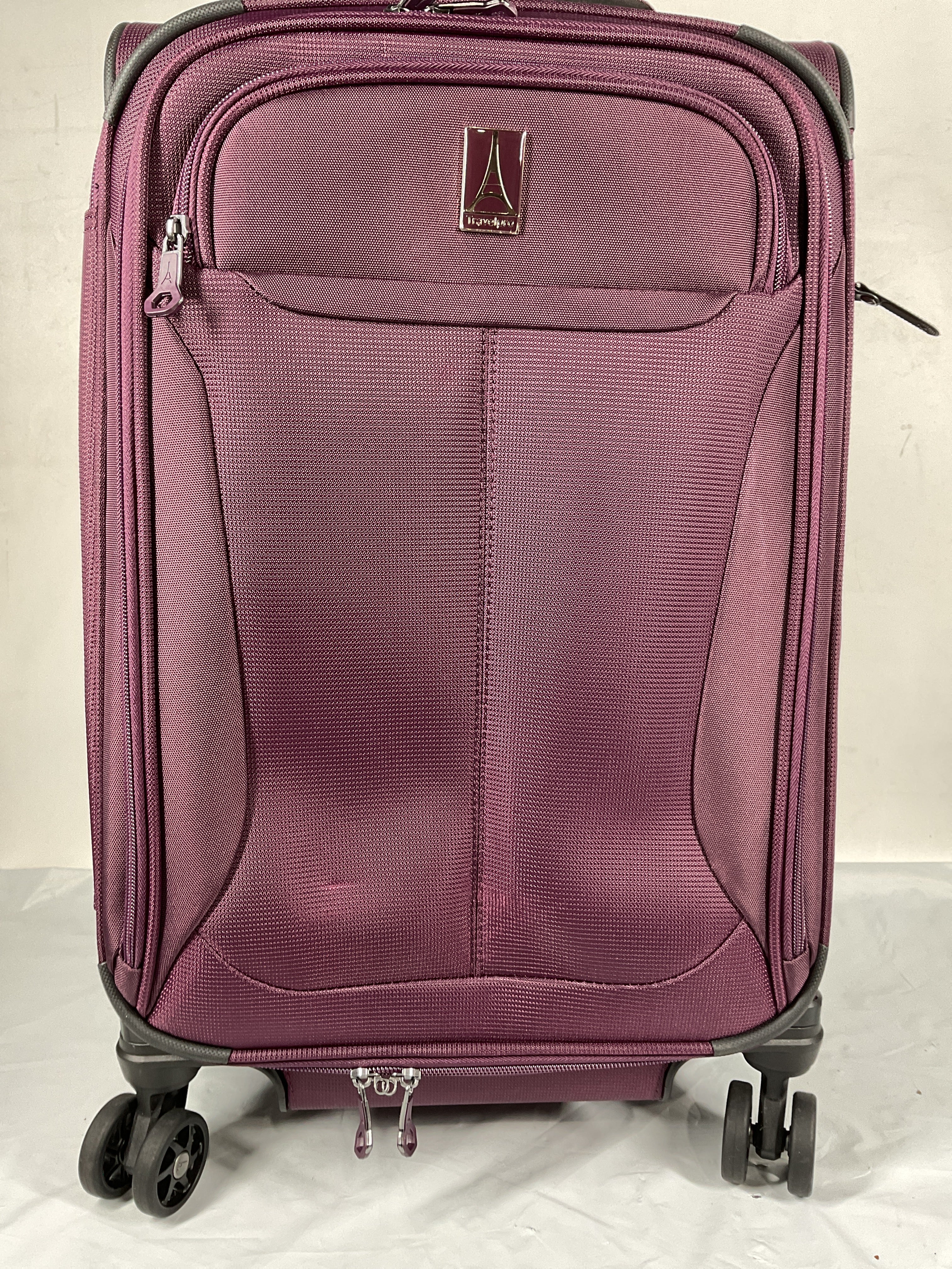 Travelpro Tourlite Softside 21" Expandable Luggage with 4 Spinner Wheels, Lightweight Suitcase, Carry-On ( Deep Purple , Carry-On 21-Inch ) Deep Purple Carry On 21 Inch U19