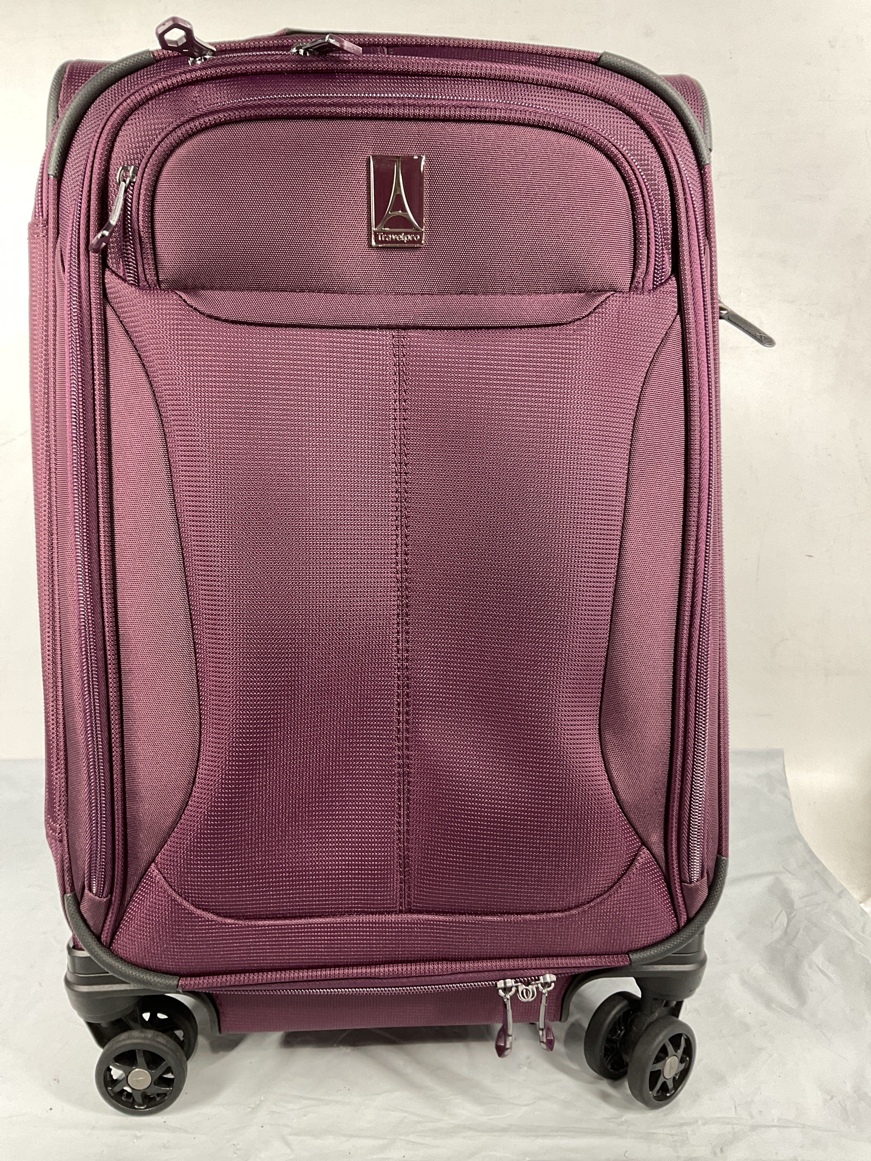 Travelpro Tourlite Softside 21" Expandable Luggage with 4 Spinner Wheels, Lightweight Suitcase, Carry-On ( Deep Purple , Carry-On 21-Inch ) Deep Purple Carry On 21 Inch U20