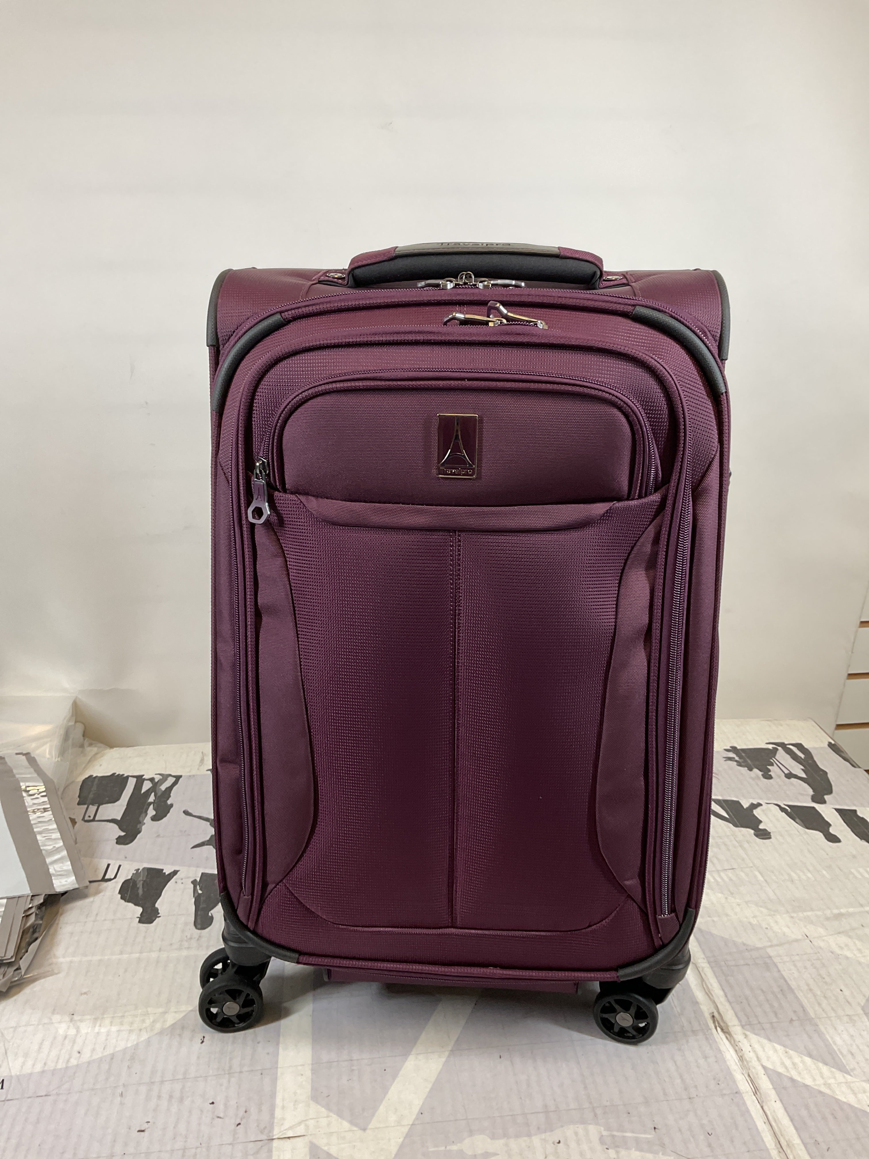 Travelpro Tourlite Softside 21" Expandable Luggage with 4 Spinner Wheels, Lightweight Suitcase, Carry-On ( Deep Purple , Carry-On 21-Inch ) Deep Purple Carry On 21 Inch U25