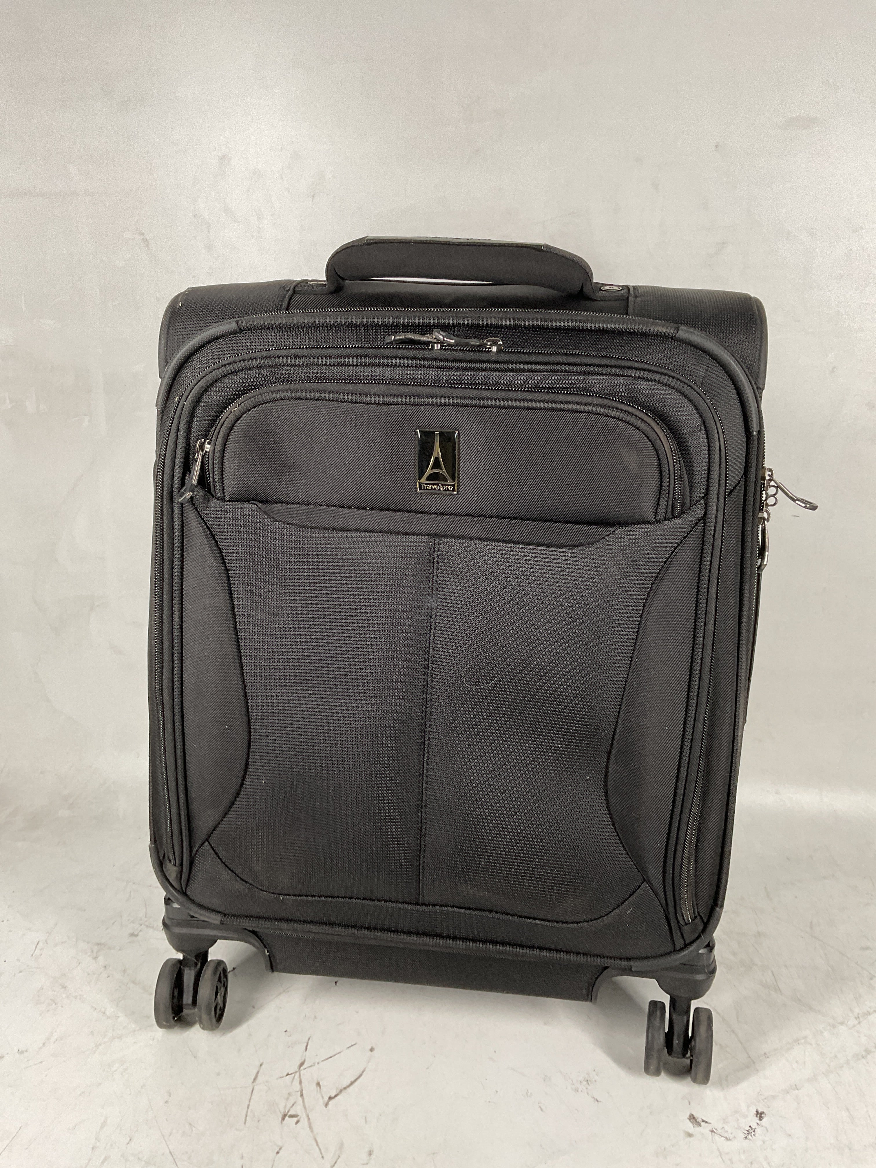 Travelpro Tourlite Softside Expandable Luggage with 4 Spinner Wheels, Lightweight Suitcase, Men and Women Black Carry On 19 Inch U11