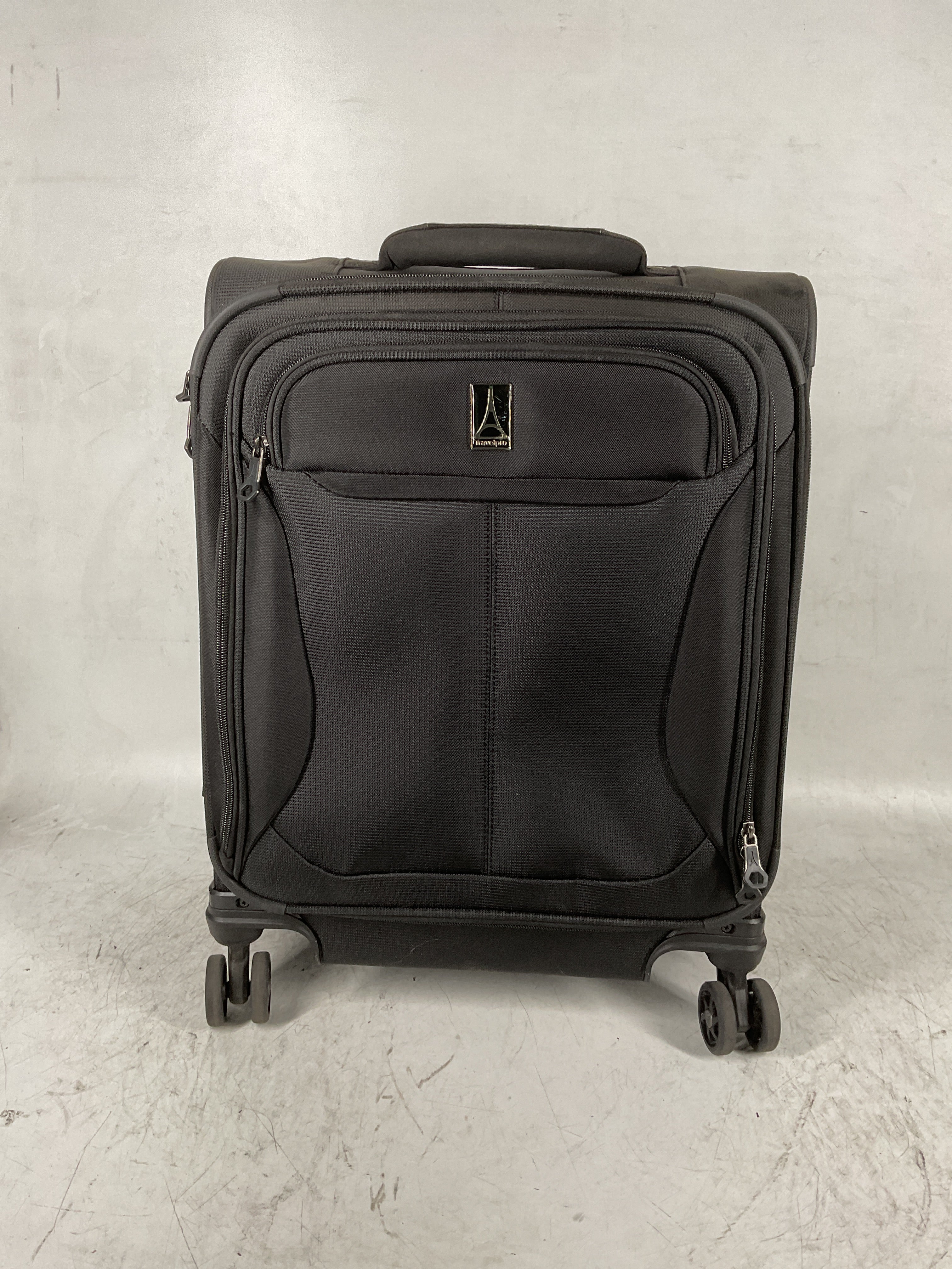 Travelpro Tourlite Softside Expandable Luggage with 4 Spinner Wheels, Lightweight Suitcase, Men and Women ( Black , Carry-On 19-Inch ) Black Carry On 19 Inch U13