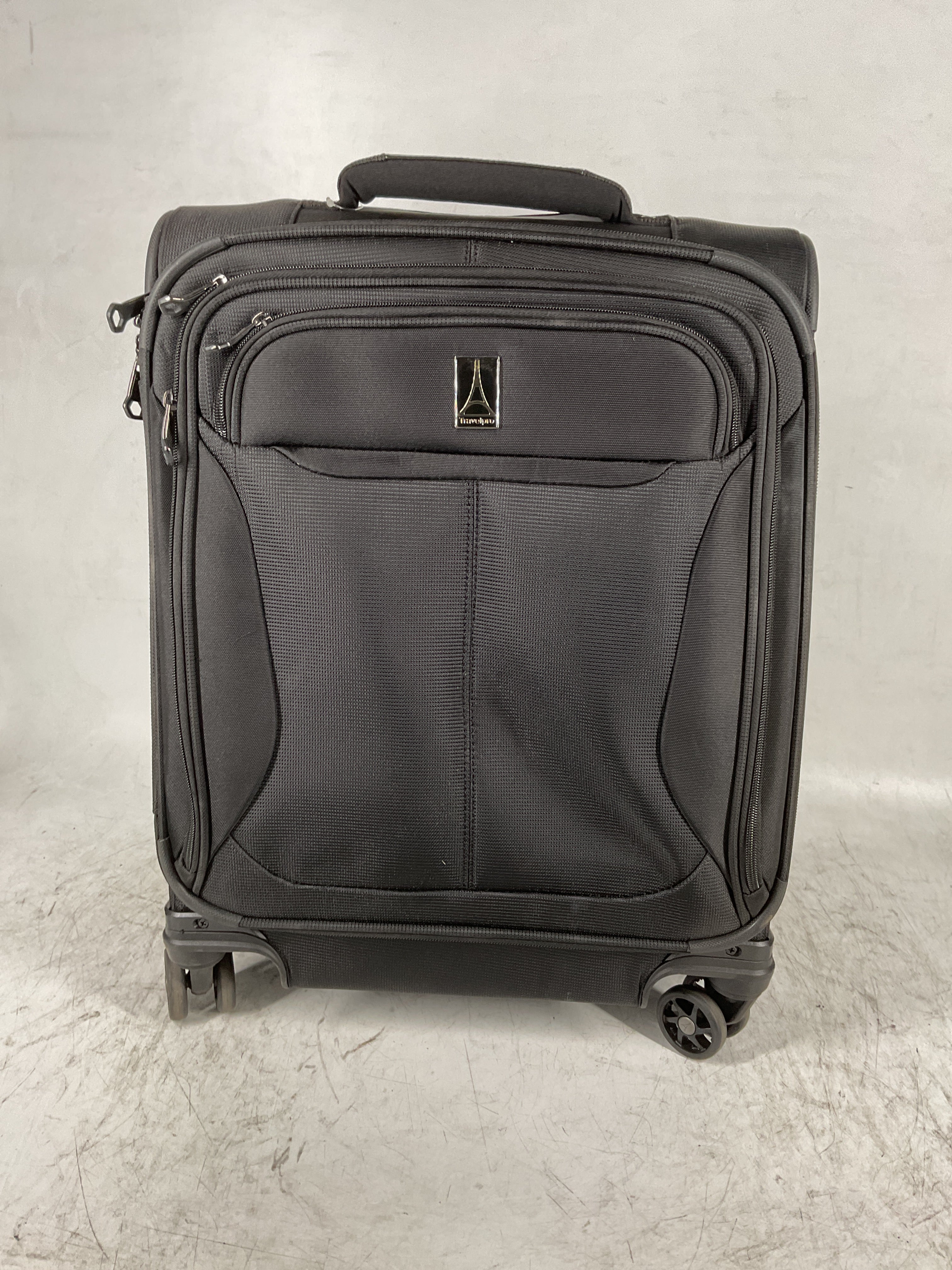 Travelpro Tourlite Softside Expandable Luggage with 4 Spinner Wheels, Lightweight Suitcase, Men and Women ( Black , Carry-On 19-Inch ) Black Carry On 19 Inch U14