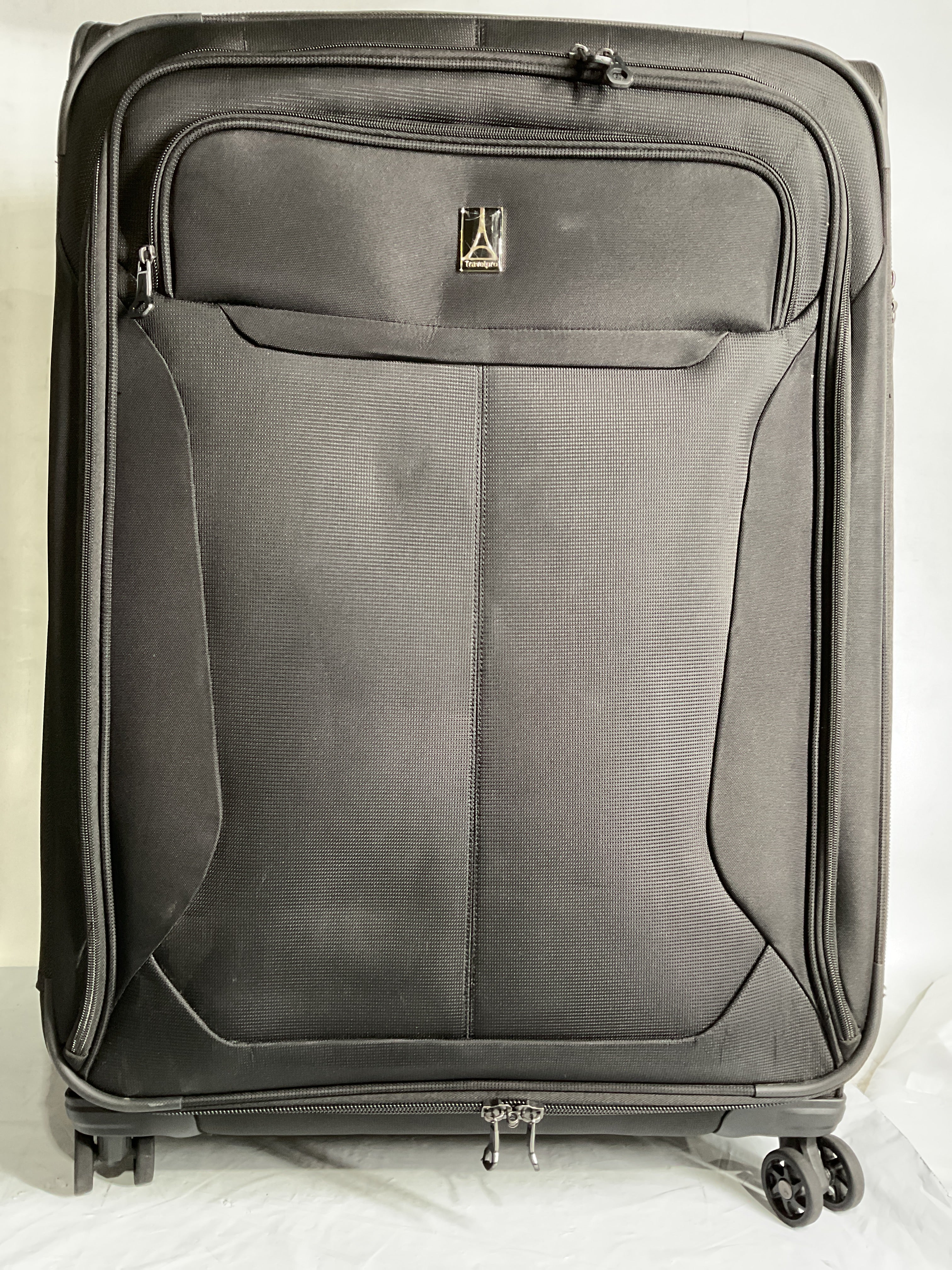 Travelpro Tourlite Softside Expandable Luggage with 4 Spinner Wheels, Lightweight Suitcase, Men and Women ( Black , Checked-Large 29-Inch ) Black Checked Large 29 Inch U10