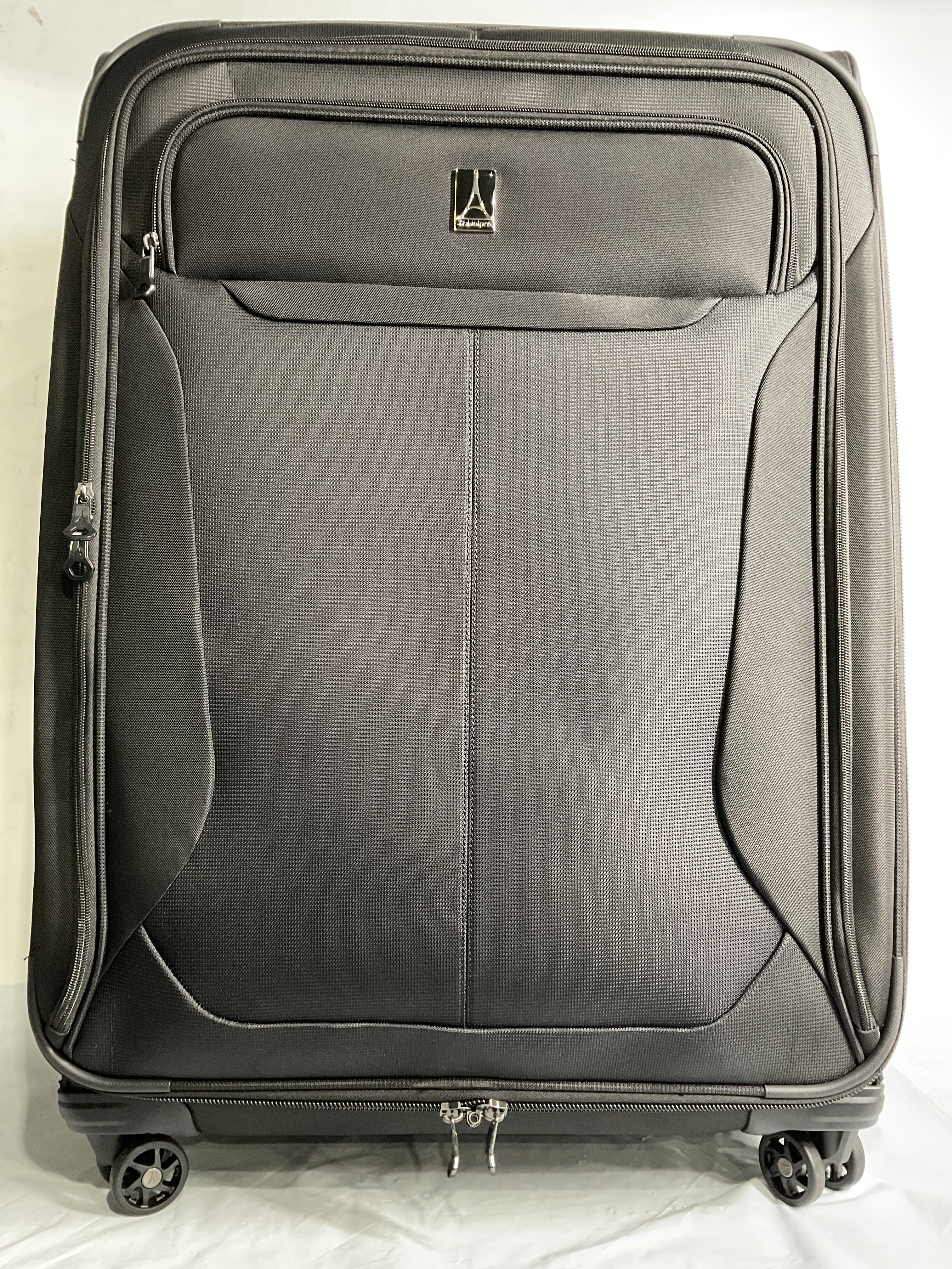 Travelpro Tourlite Softside Expandable Luggage with 4 Spinner Wheels, Lightweight Suitcase, Men and Women ( Black , Checked-Large 29-Inch ) Black Checked Large 29 Inch U8
