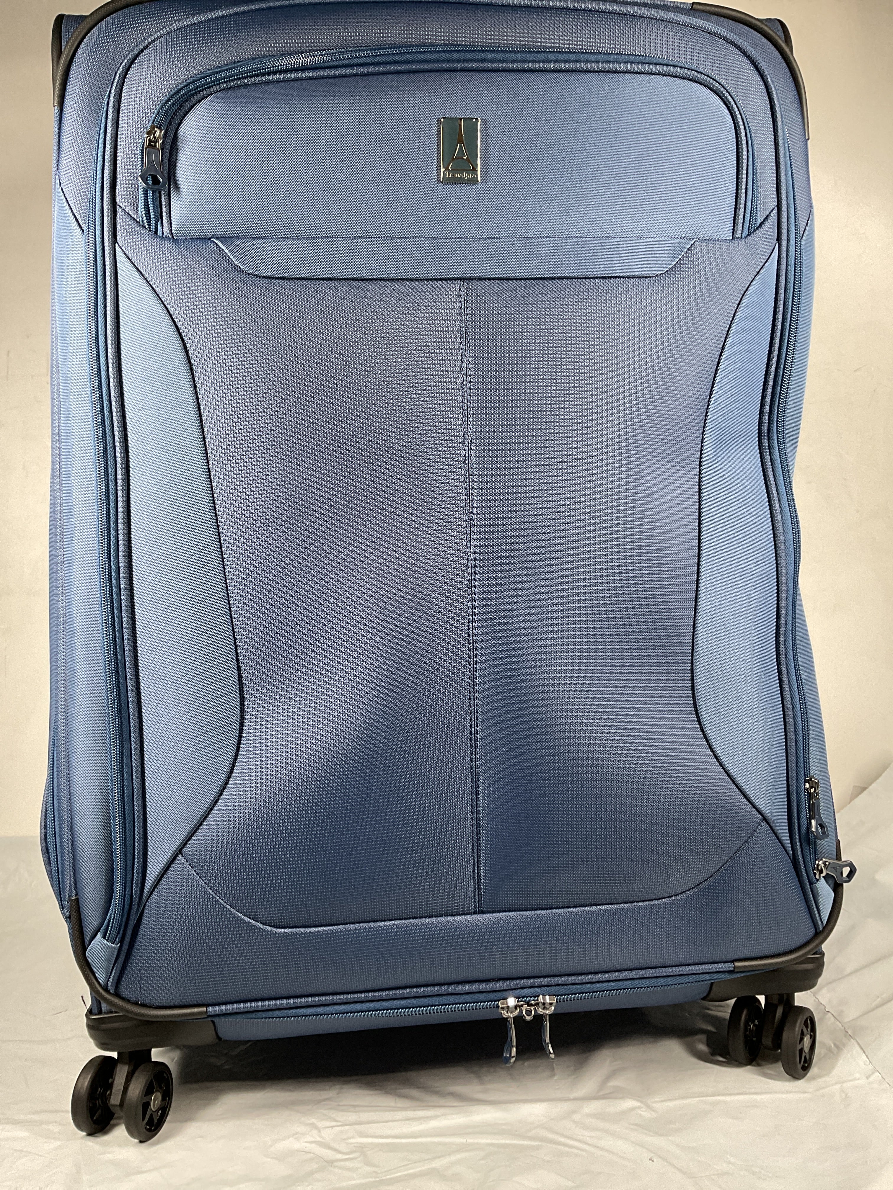 Travelpro Tourlite Softside Expandable Luggage with 4 Spinner Wheels, Lightweight Suitcase, Men and Women ( Blue , Checked-Large 29-Inch ) Blue Checked Large 29 Inch U8