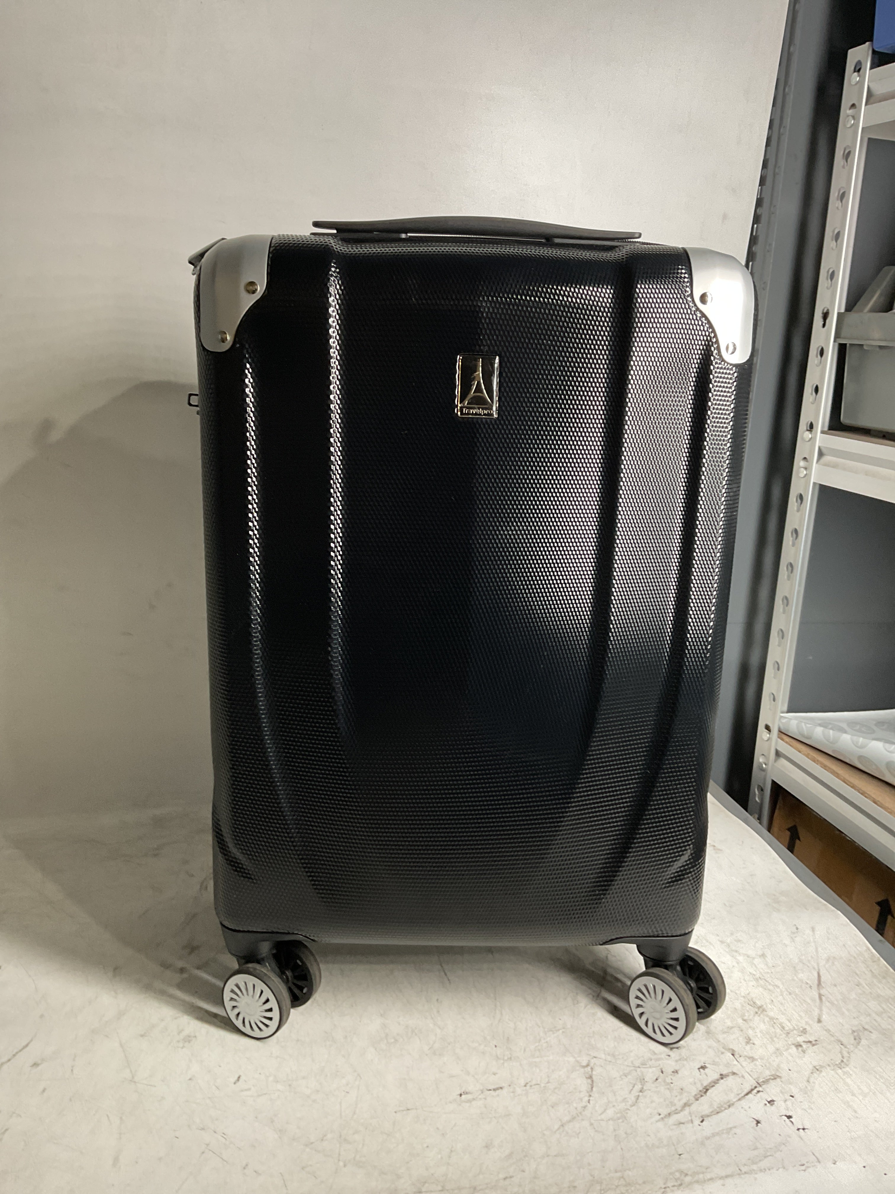 Travelpro Pathways 3 Hardside Expandable Luggage, 8 Spinner Wheels, Lightweight Hard Shell Suitcase ( Black Knight , Carry On 21 Inch ) Black Knight Carry On 21 Inch U3