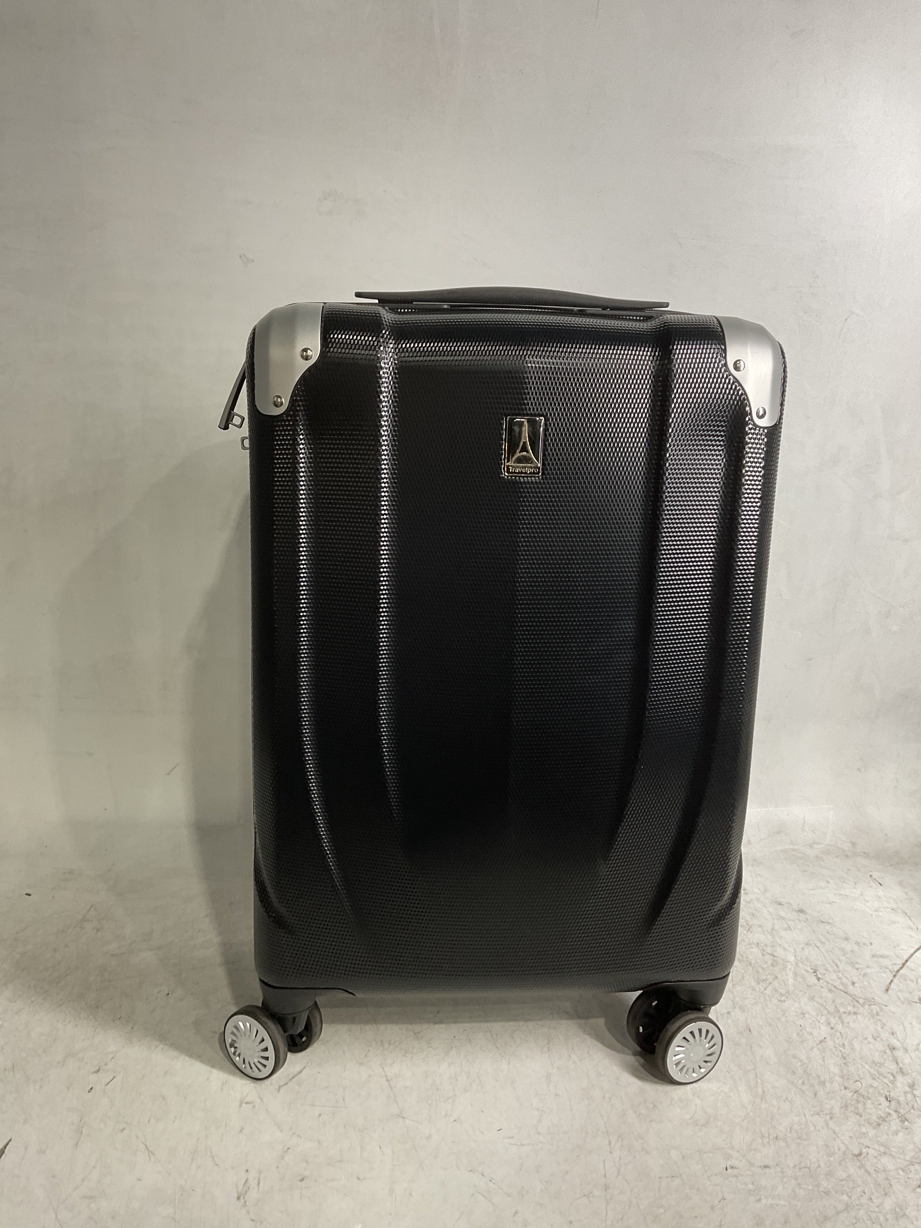 Travelpro Pathways 3 Hardside Expandable Luggage, 8 Spinner Wheels, Lightweight Hard Shell Suitcase ( Black Knight , Carry On 21 Inch ) Black Knight Carry On 21 Inch U6