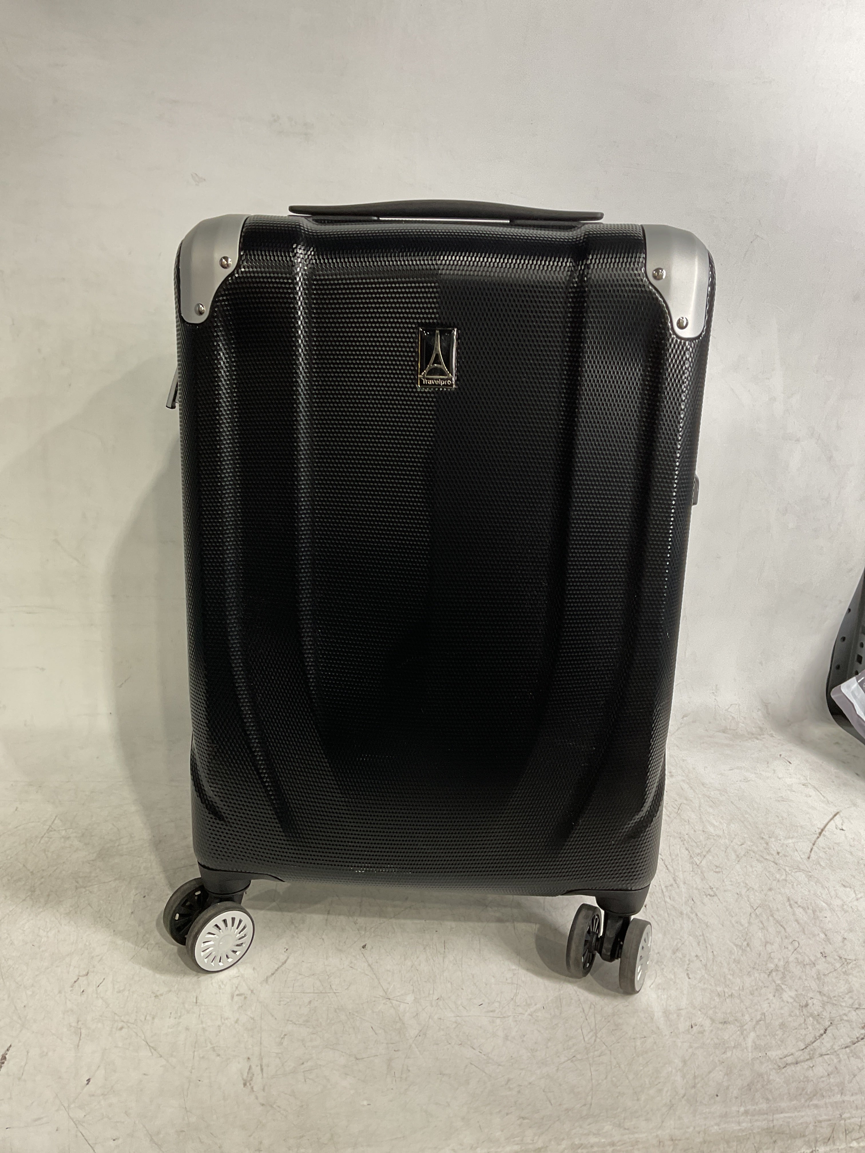 Travelpro Pathways 3 Hardside Expandable Luggage, 8 Spinner Wheels, Lightweight Hard Shell Suitcase ( Black Knight , Carry On 21 Inch ) Black Knight Carry On 21 Inch U7