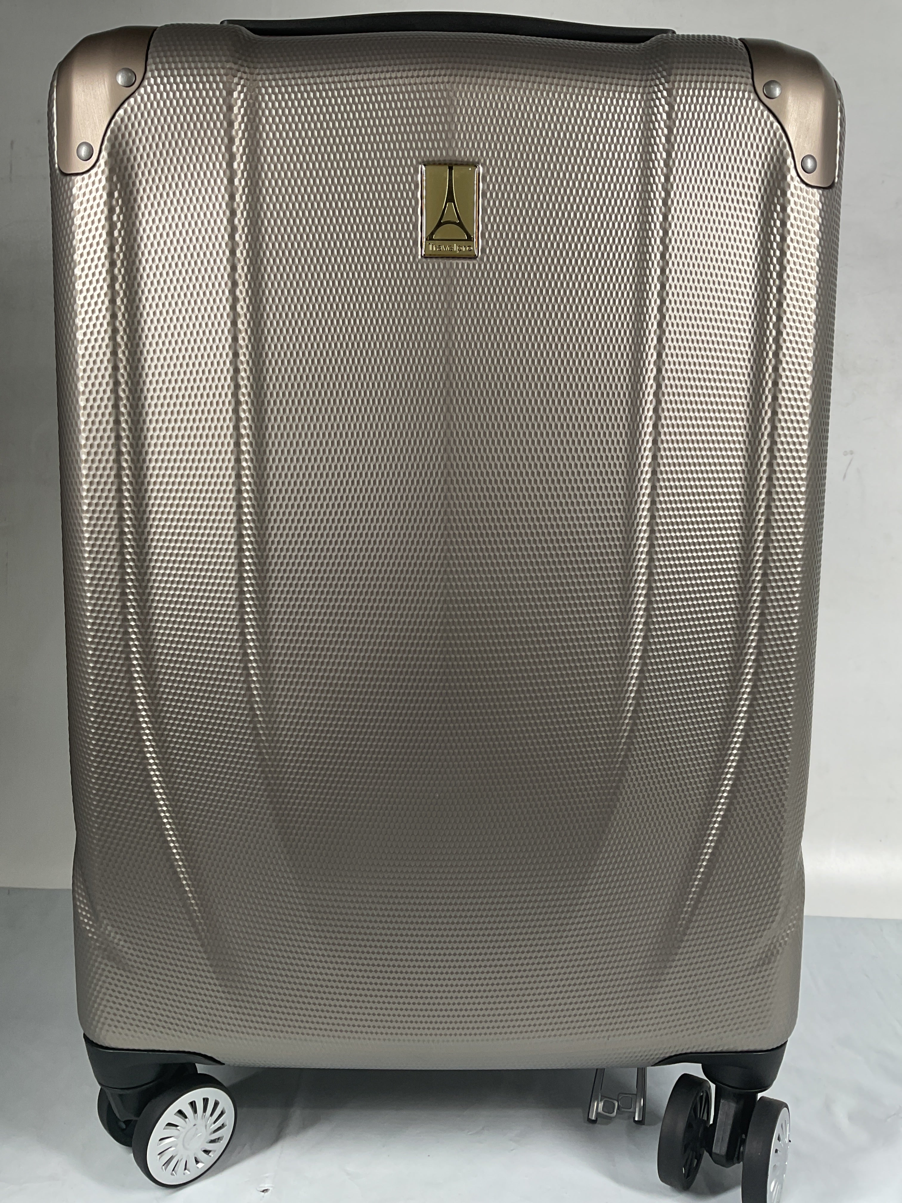 Travelpro Pathways 3 Hardside Expandable Luggage, 8 Spinner Wheels, Lightweight Hard Shell Suitcase ( Champagne , Carry On 21 Inch ) Champagne Carry On 21 Inch U7