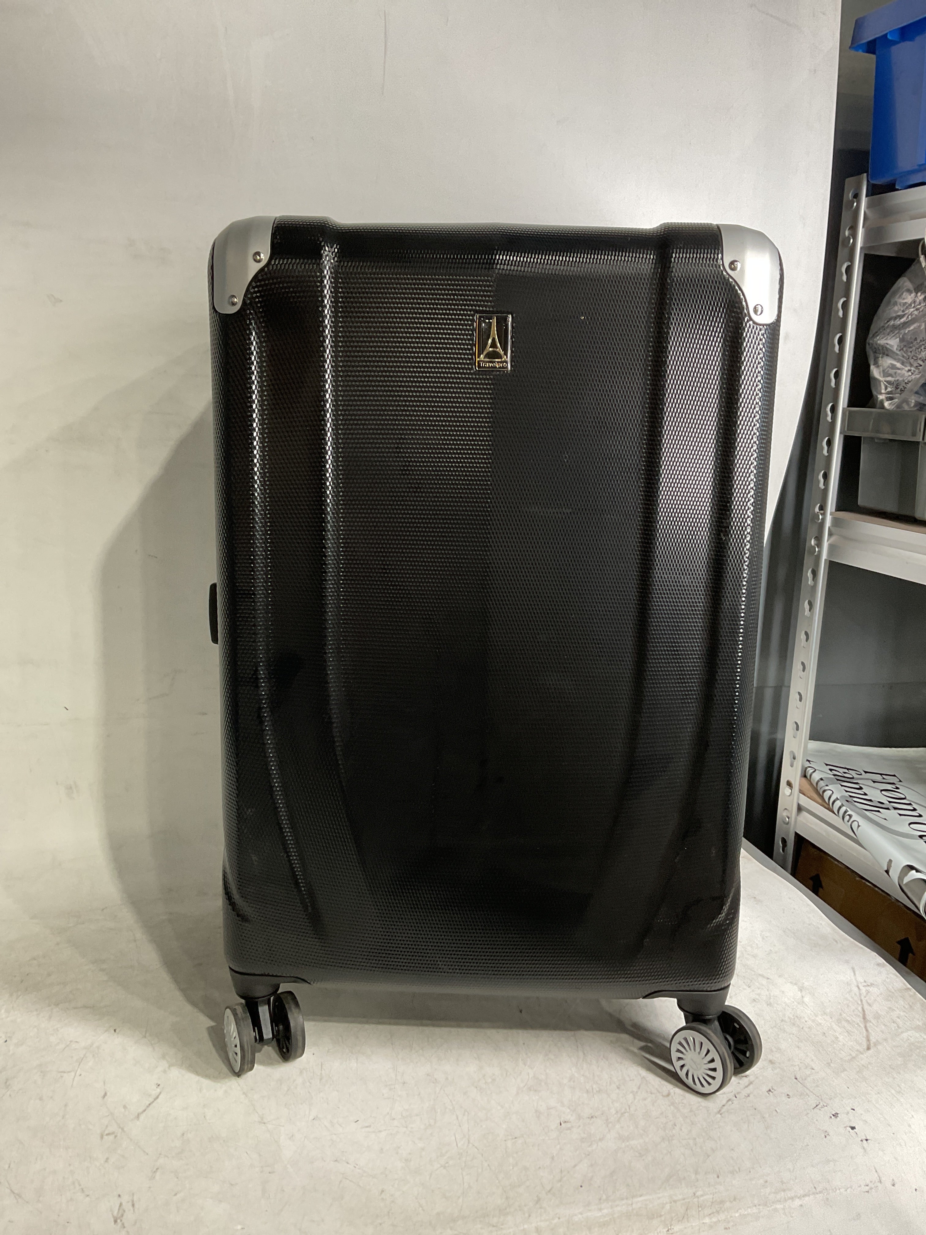 Travelpro Pathways 3 Hardside Expandable Luggage, 8 Spinner Wheels, Lightweight Hard Shell Suitcase ( Black Knight , Checked Medium 25 Inch ) Black Knight Checked Medium 25 Inch U2
