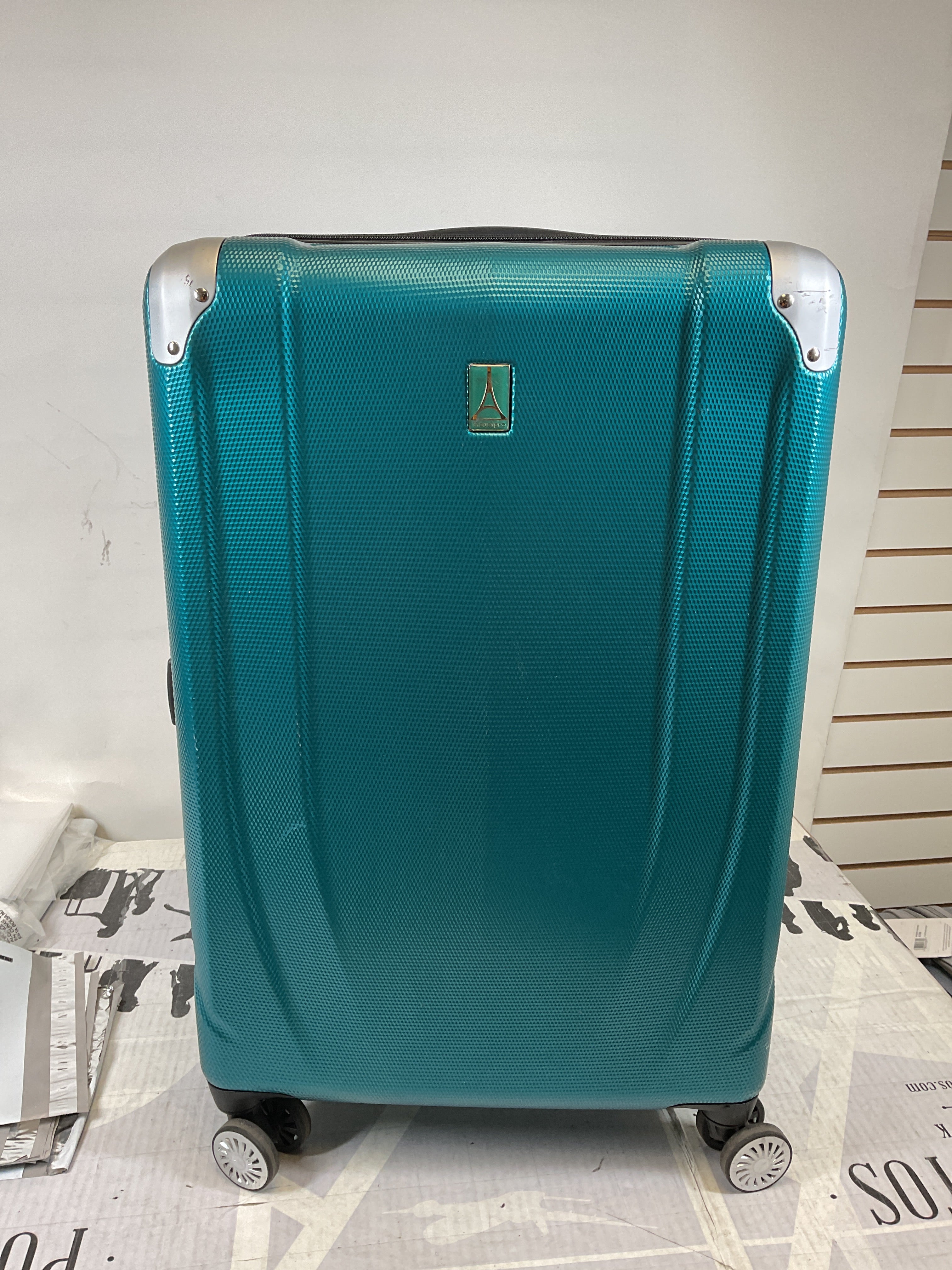Travelpro Pathways 3 Hardside Expandable Luggage, 8 Spinner Wheels, Lightweight Hard Shell Suitcase, Checked Medium 25 Inch ( Kayak Teal , Checked Medium 25 Inch ) Kayak Teal Checked Medium 25 Inch U4
