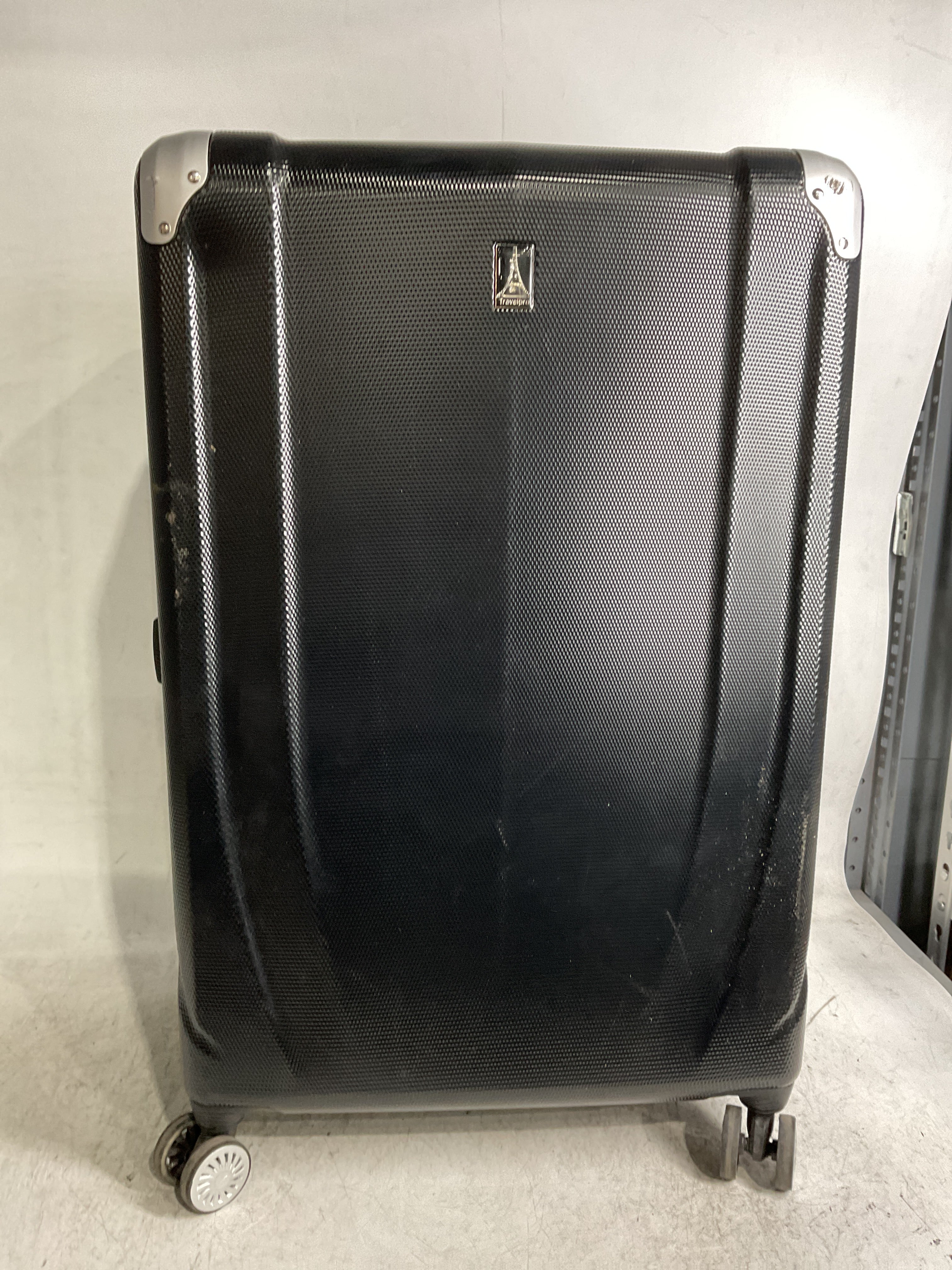 Travelpro Pathways 3 Hardside Expandable Luggage, 8 Spinner Wheels, Lightweight Hard Shell Suitcase ( Black Knight , Checked Large 28 Inch ) Black Knight Checked Large 28 Inch U8