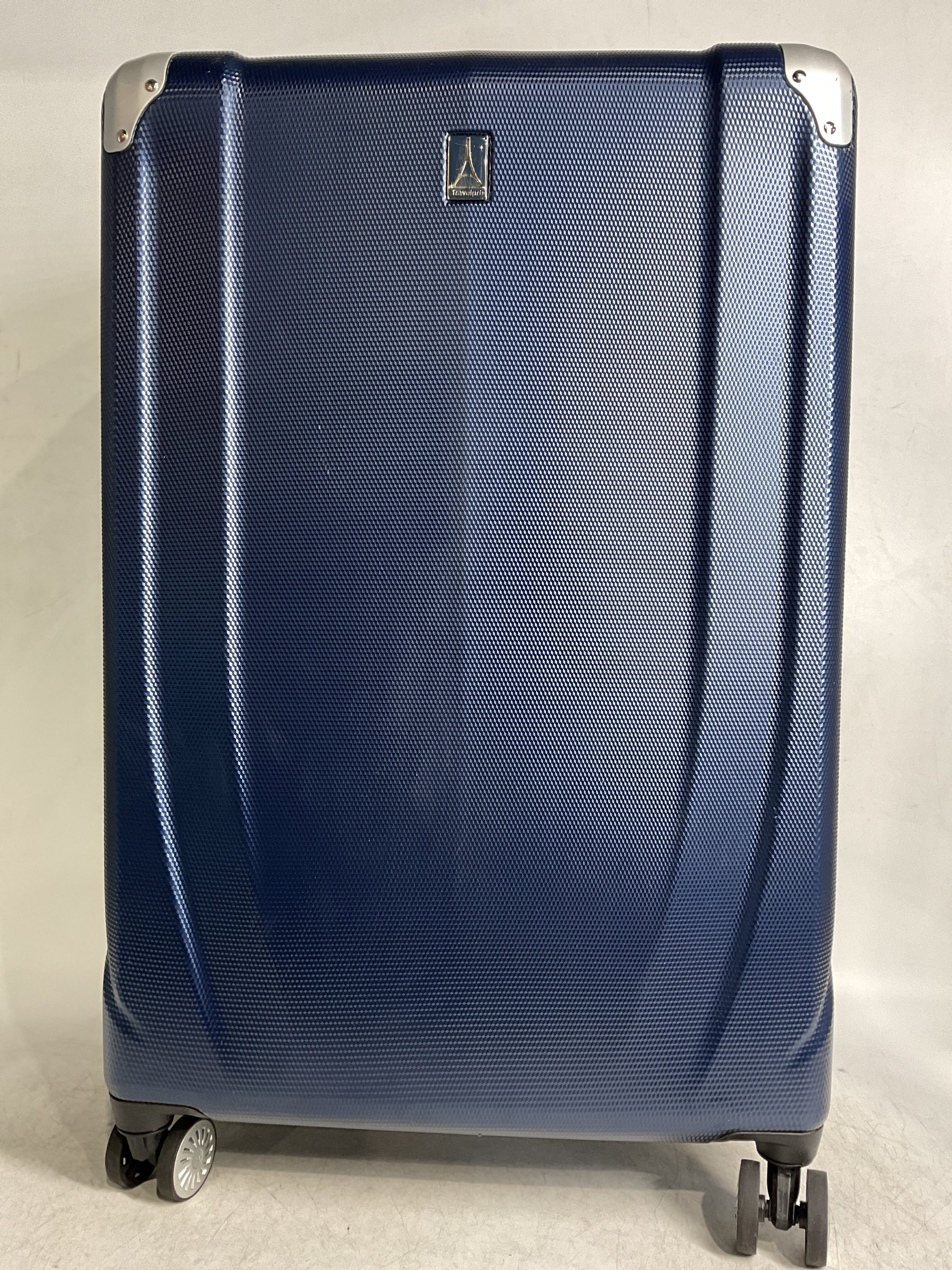 Travelpro Pathways 3 Hardside Expandable Luggage, 8 Spinner Wheels, Lightweight Hard Shell Suitcase ( Royal Blue , Checked Large 28 Inch ) Royal Blue Checked Large 28 Inch U10
