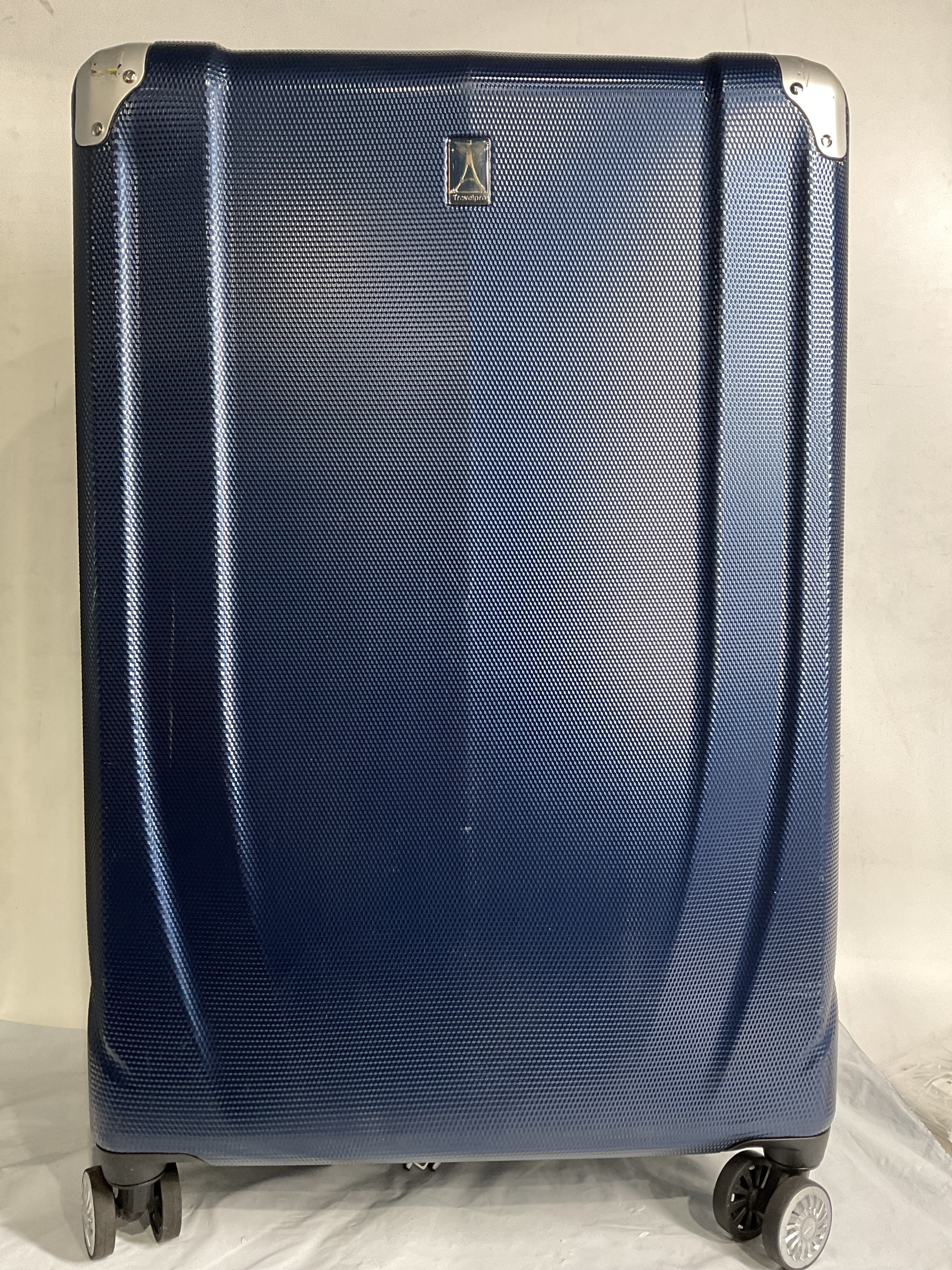 Travelpro Pathways 3 Hardside Expandable Luggage, 8 Spinner Wheels, Lightweight Hard Shell Suitcase ( Royal Blue , Checked Large 28 Inch ) Royal Blue Checked Large 28 Inch U12