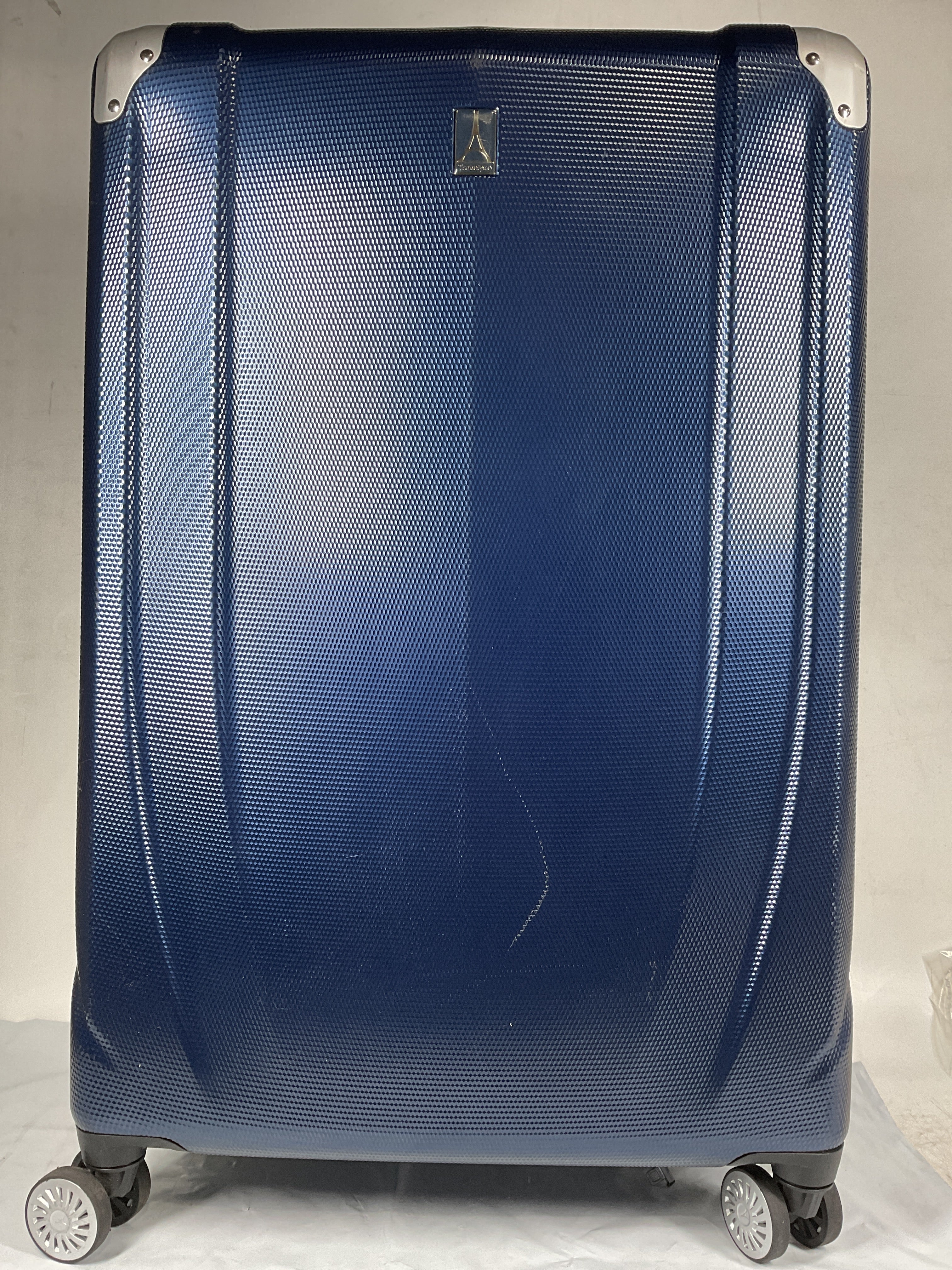 Travelpro Pathways 3 Hardside Expandable Luggage, 8 Spinner Wheels, Lightweight Hard Shell Suitcase ( Royal Blue , Checked Large 28 Inch ) Royal Blue Checked Large 28 Inch U15