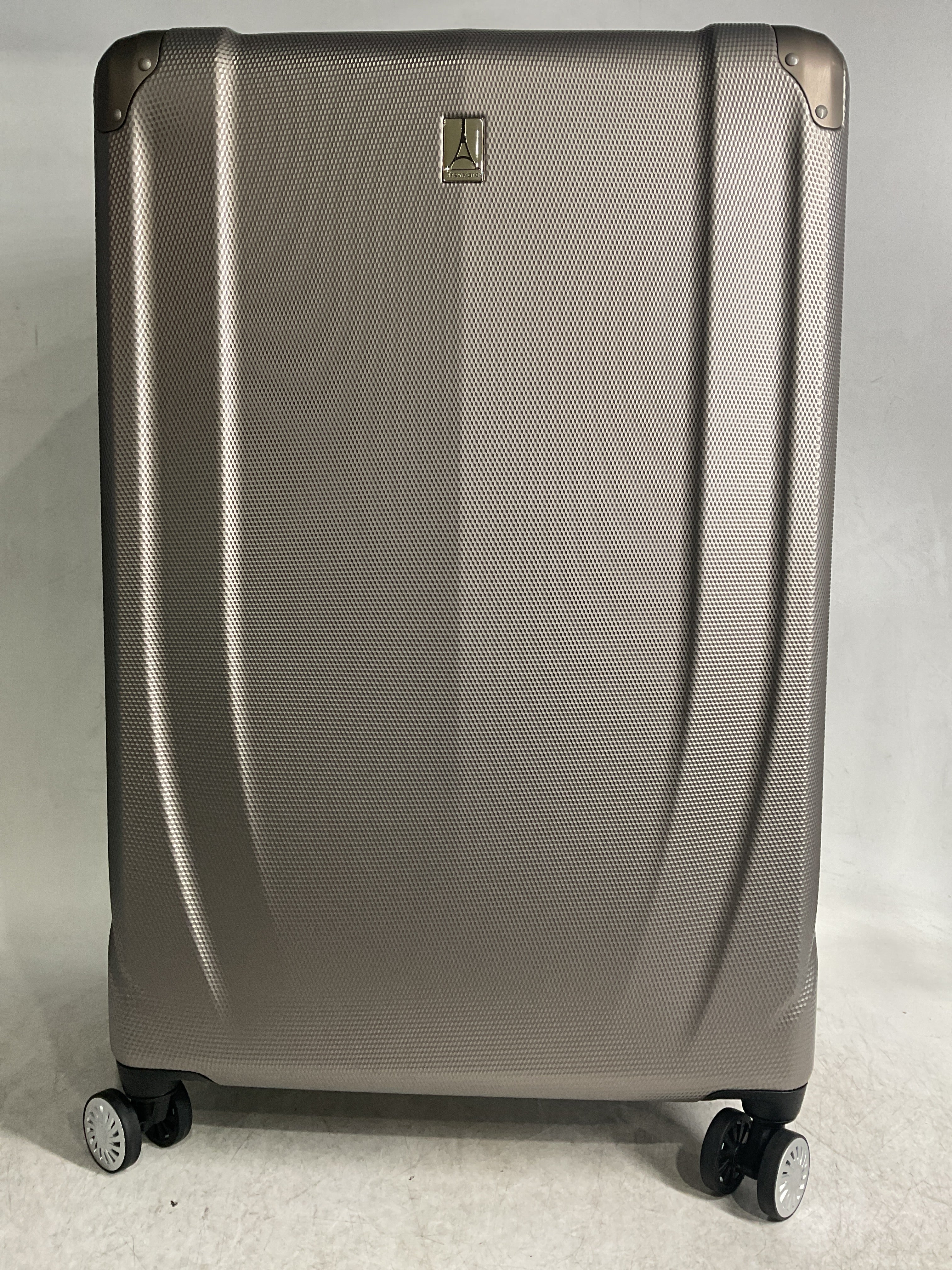 Travelpro Pathways 3 Hardside Expandable Luggage, 8 Spinner Wheels, Lightweight Hard Shell Suitcase ( Champagne , Checked Large 28 Inch ) Champagne Checked Large 28 Inch U10