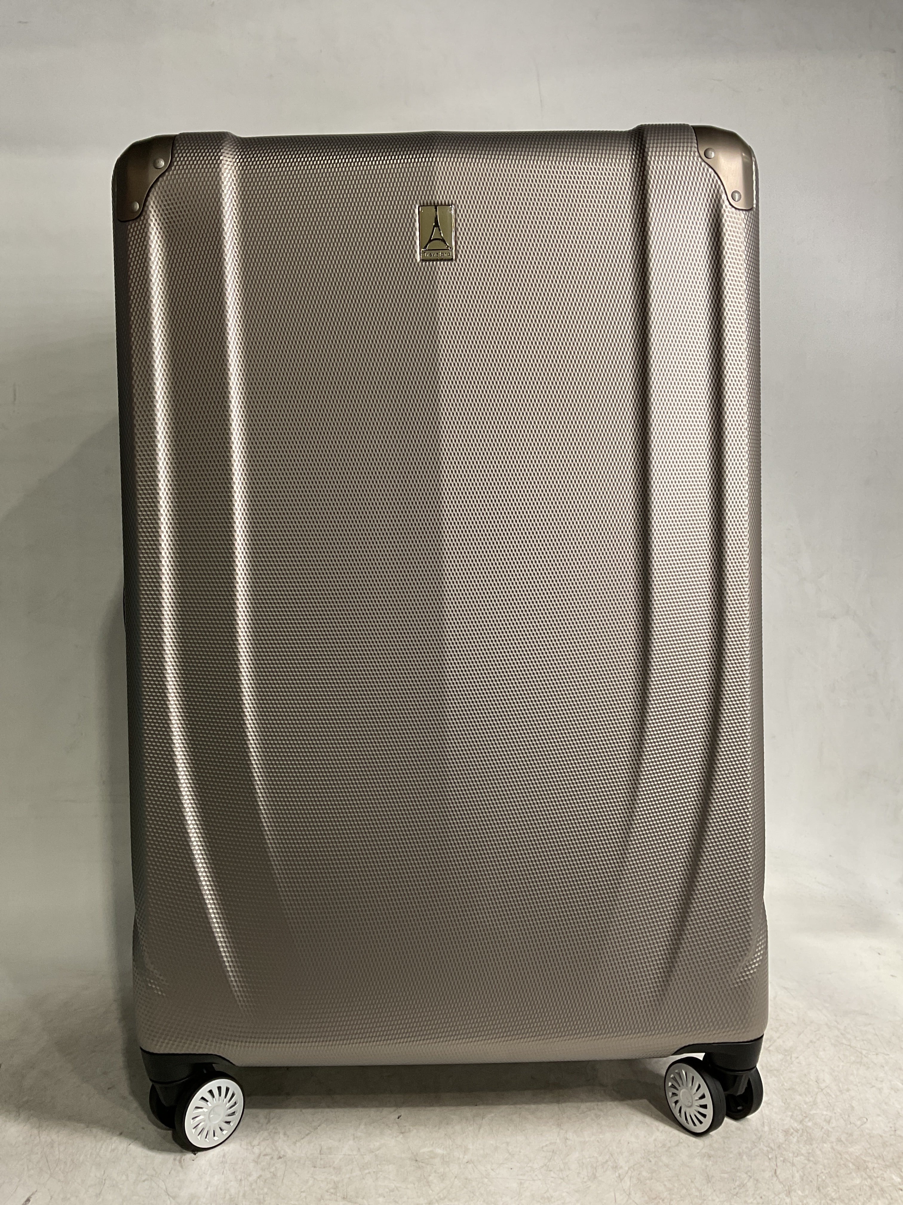 Travelpro Pathways 3 Hardside Expandable Luggage, 8 Spinner Wheels, Lightweight Hard Shell Suitcase ( Champagne , Checked Large 28 Inch ) Champagne Checked Large 28 Inch U9