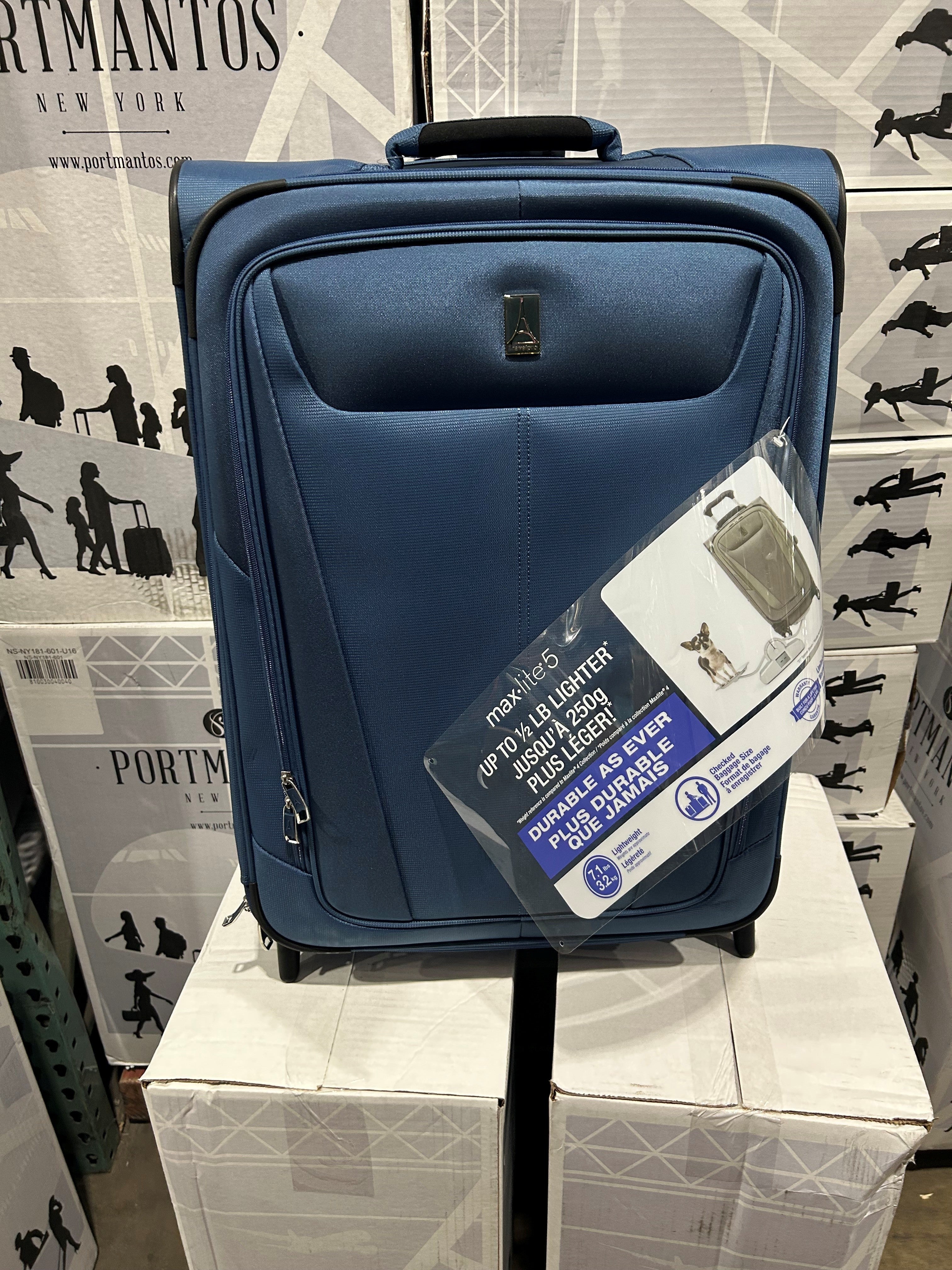Travelpro Maxlite 5 Softside Expandable Upright 2 Wheel Luggage, Lightweight Suitcase, Men and Women U10