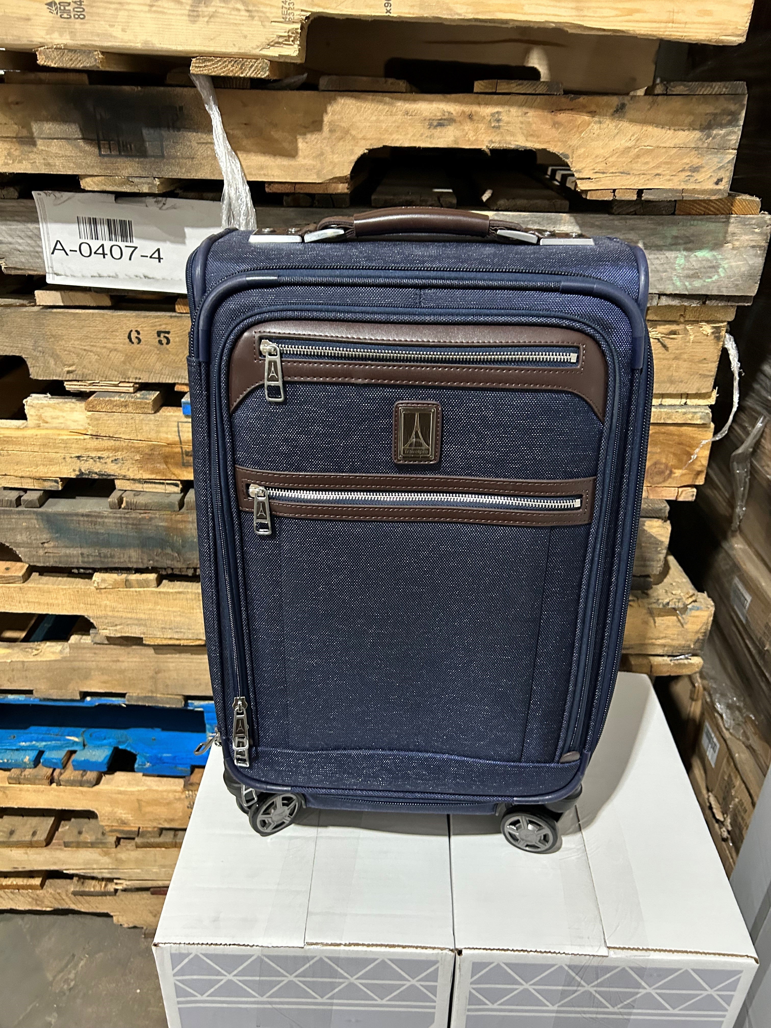 Travelpro Platinum Elite Softside Expandable Luggage, 8 Wheel Spinner Suitcase, USB Port, Suiter, Men and Women U3