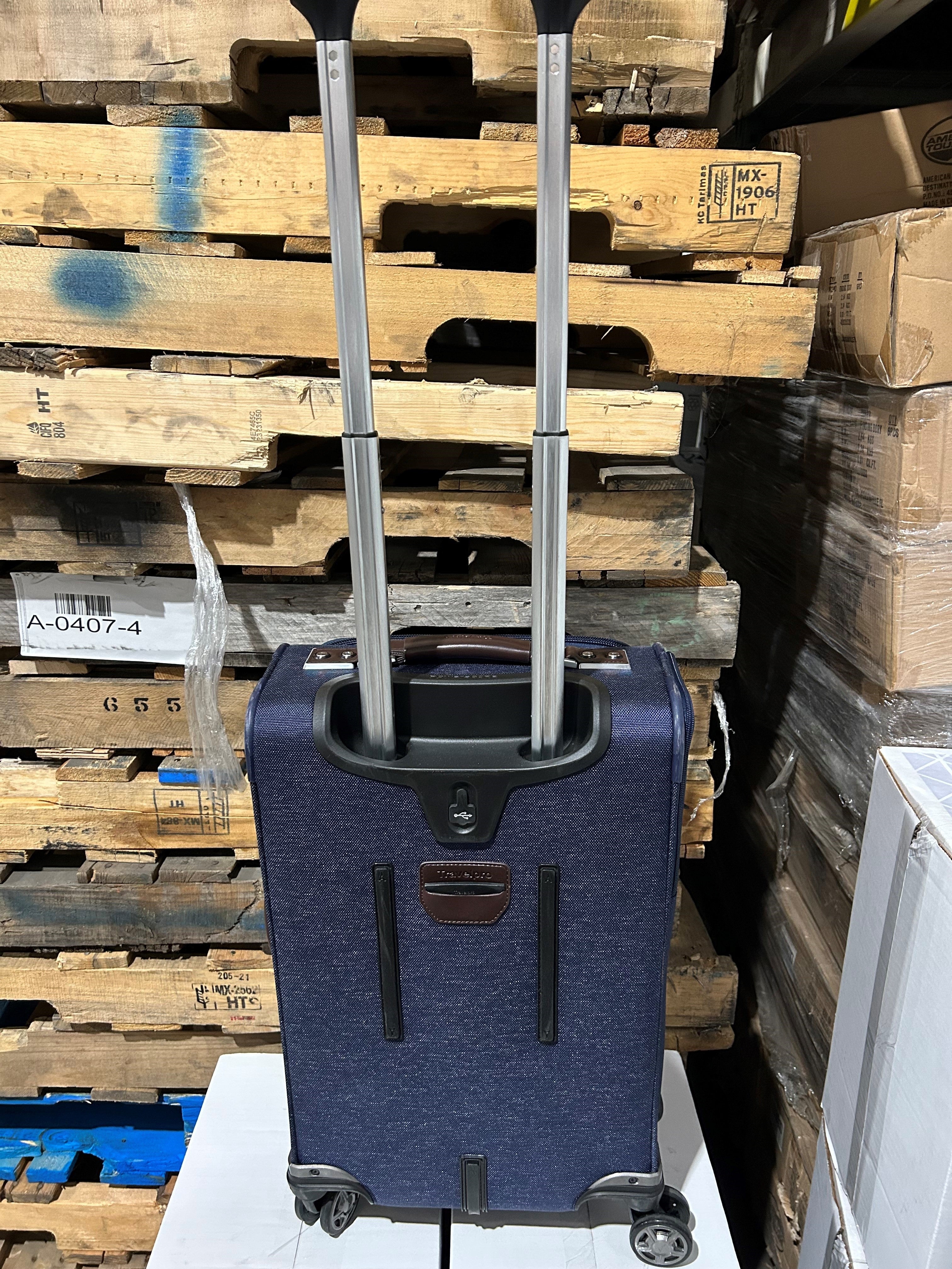 Travelpro Platinum Elite Softside Expandable Luggage, 8 Wheel Spinner Suitcase, USB Port, Suiter, Men and Women U3