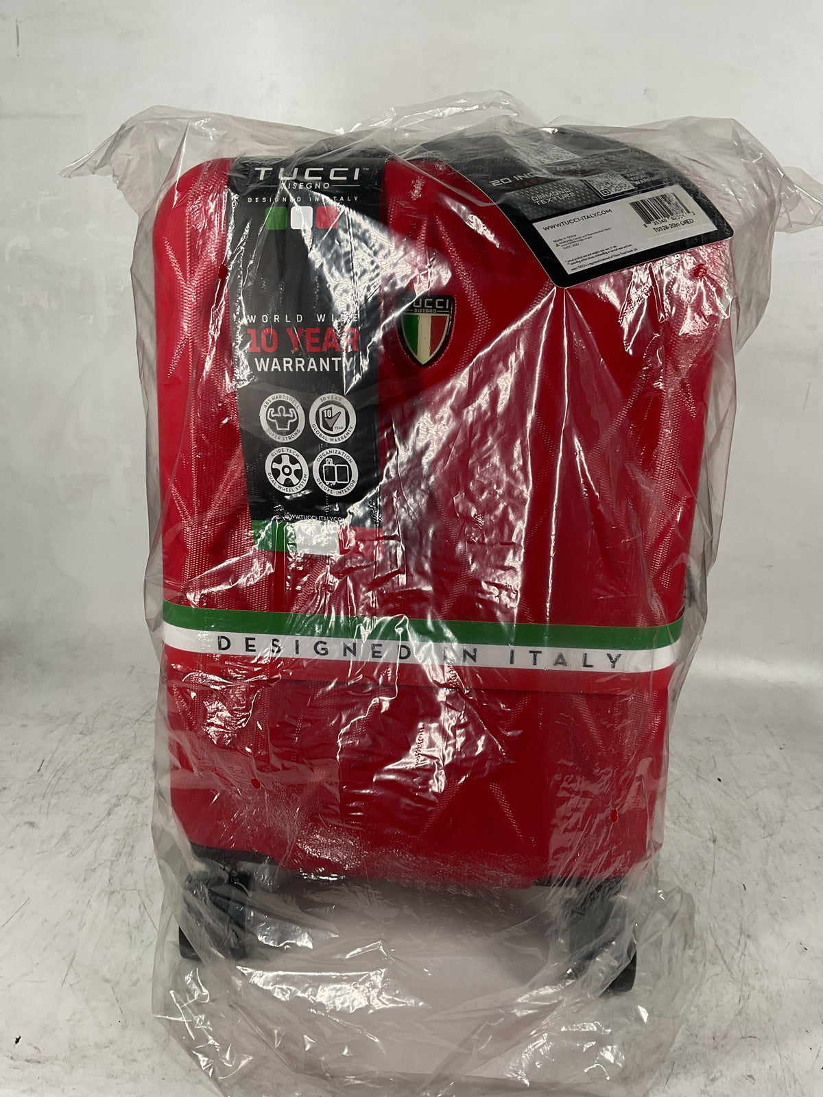 TUCCI Italian 20 in Red Carry on Luggage U2