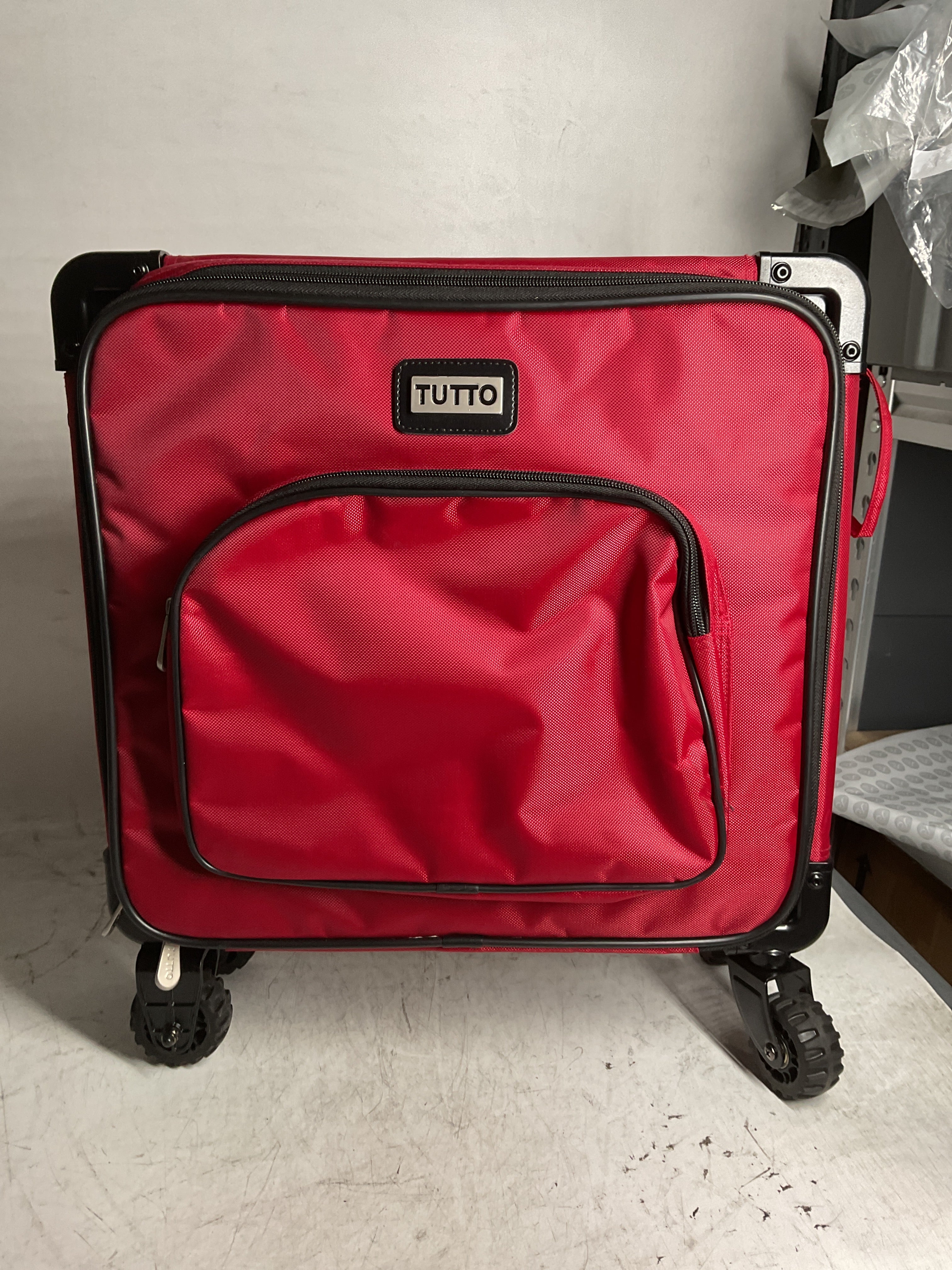 Tutto Serger Tote on Wheels ( Cherry Red , 17" ) Cherry Red 17 U1