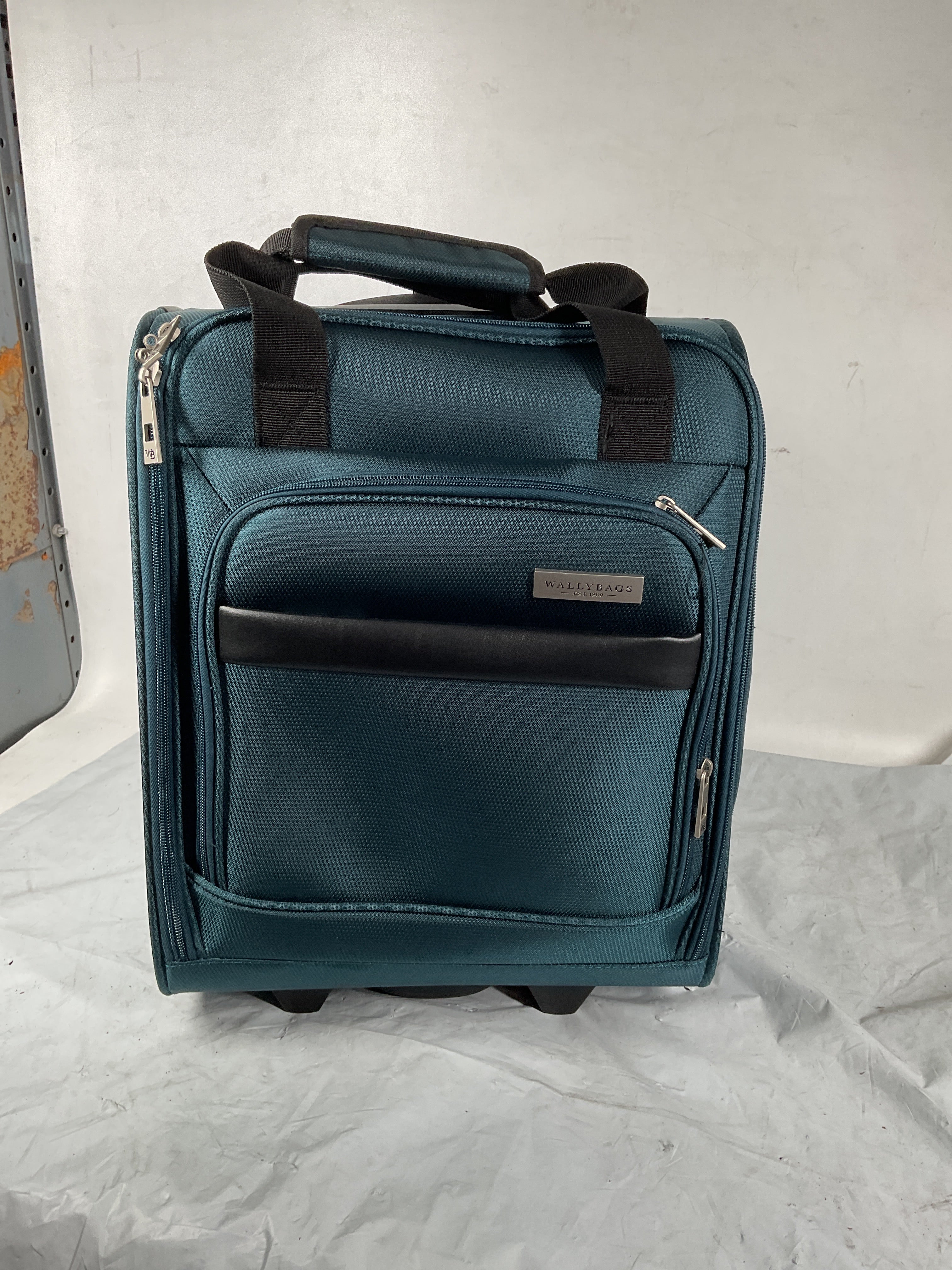 WallyBags Stratford Luggage, 16-Inch Under Seat Bag ( Teal , 16-Inch Under Seat Bag ) Teal 16 Inch Under Seat Bag U1