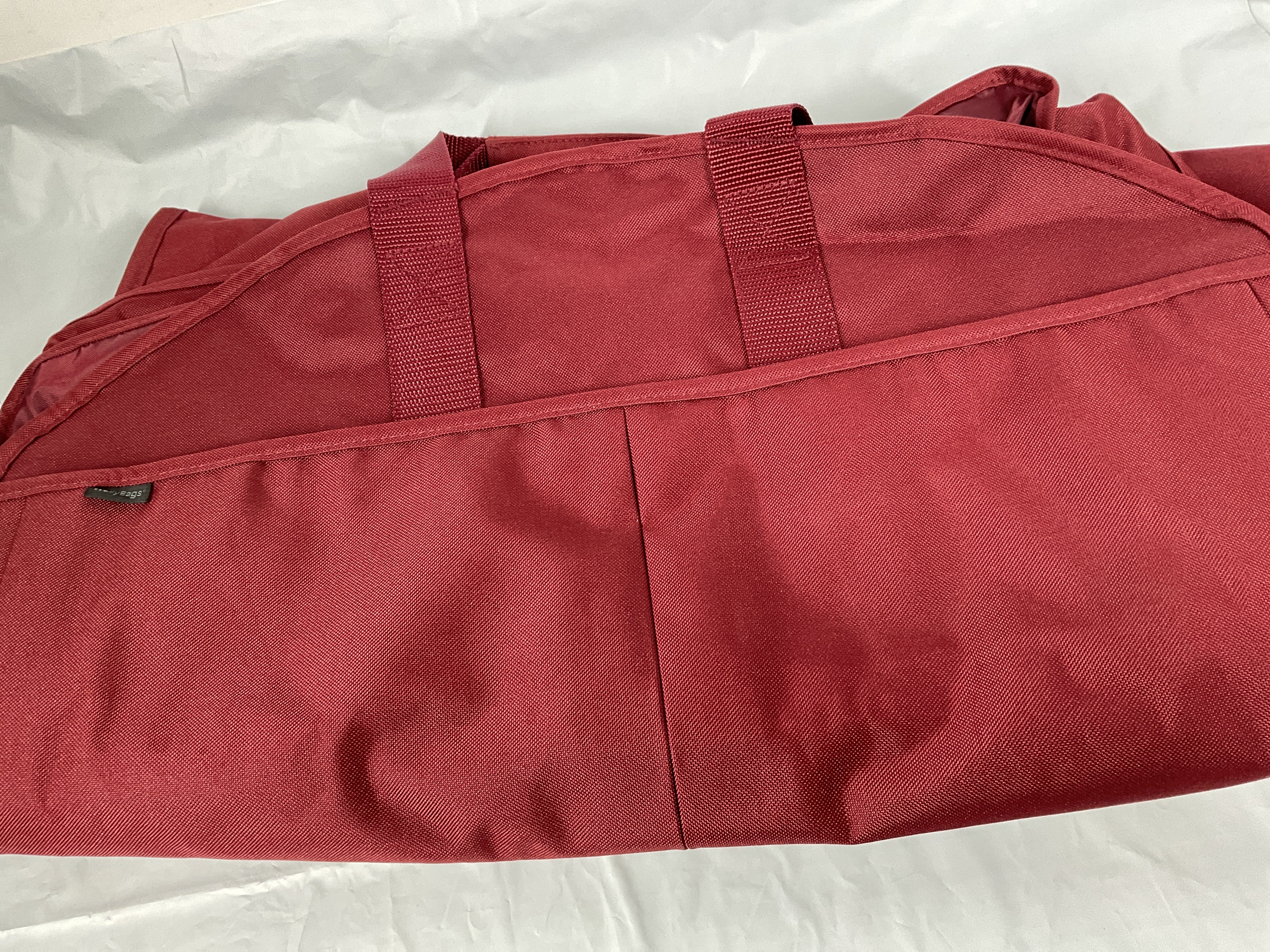 WallyBags® 48” Deluxe Tri-Fold Travel Garment Bag with three pockets ( Merlot , 48-inch ) Merlot 48 Inch U1