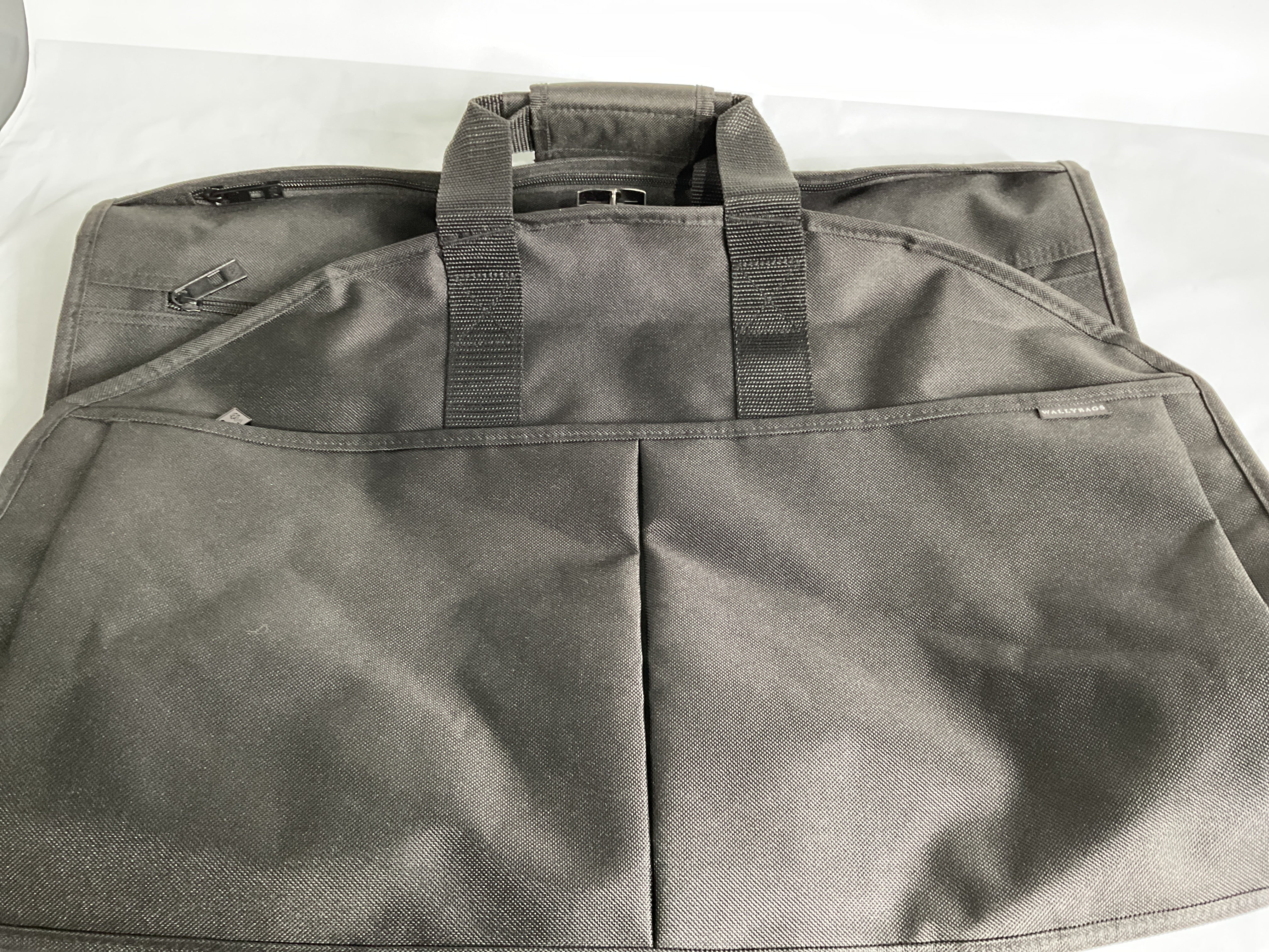 WallyBags® 48” Deluxe Tri-Fold Travel Garment Bag with three pockets ( Black , 48-inch ) Black 48 Inch U2