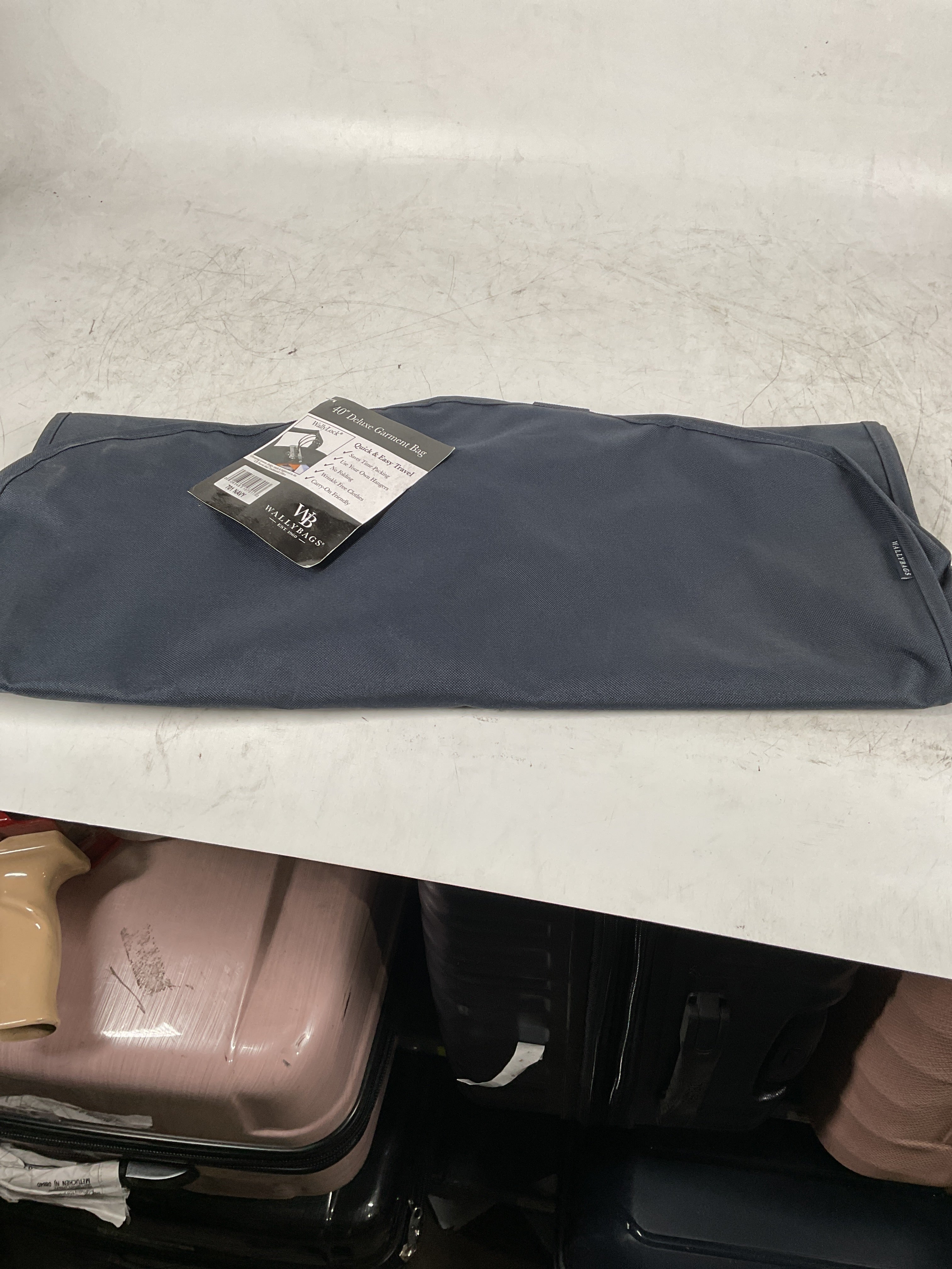 WallyBags® 40” Deluxe Travel Garment Bag Navy 40 Inch U3