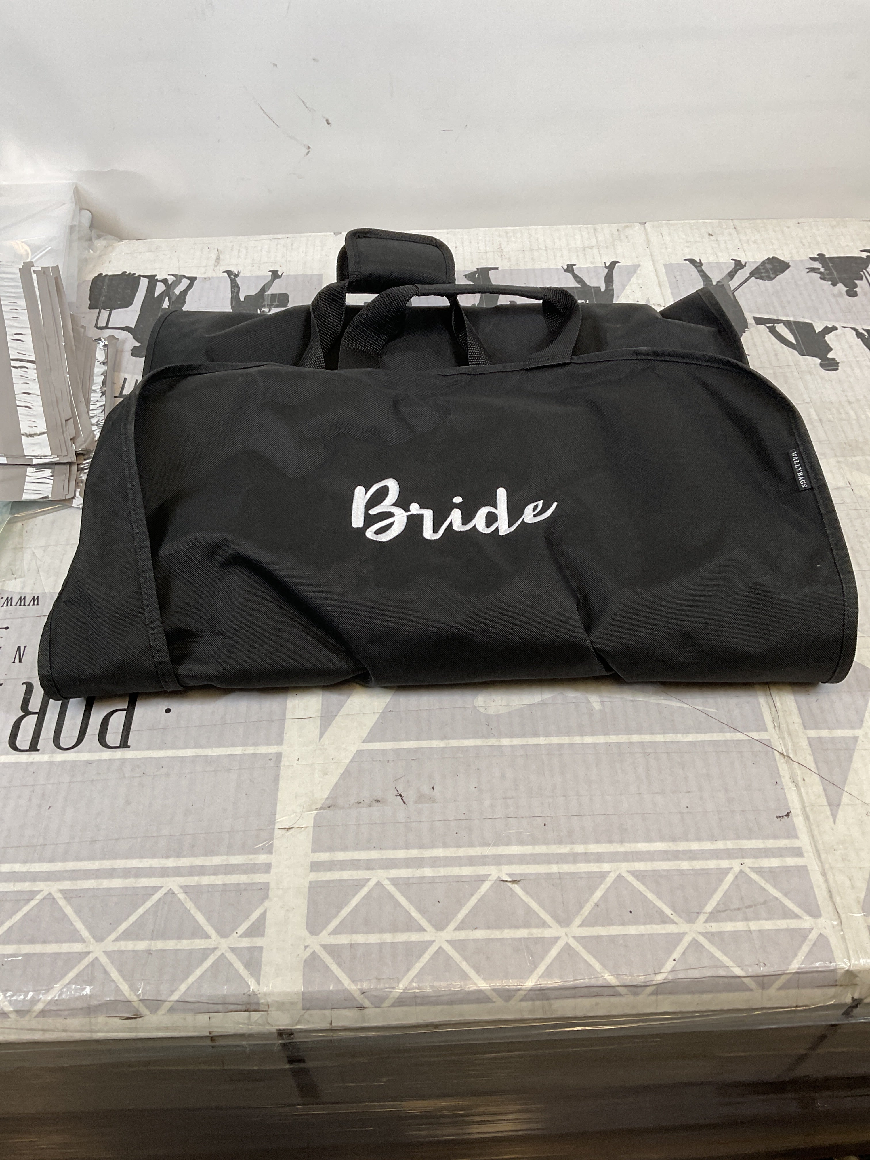 WallyBags Deluxe Travel Garment Bag ( Black-B1 , 60-inch ) Black-B1 60 Inch U5