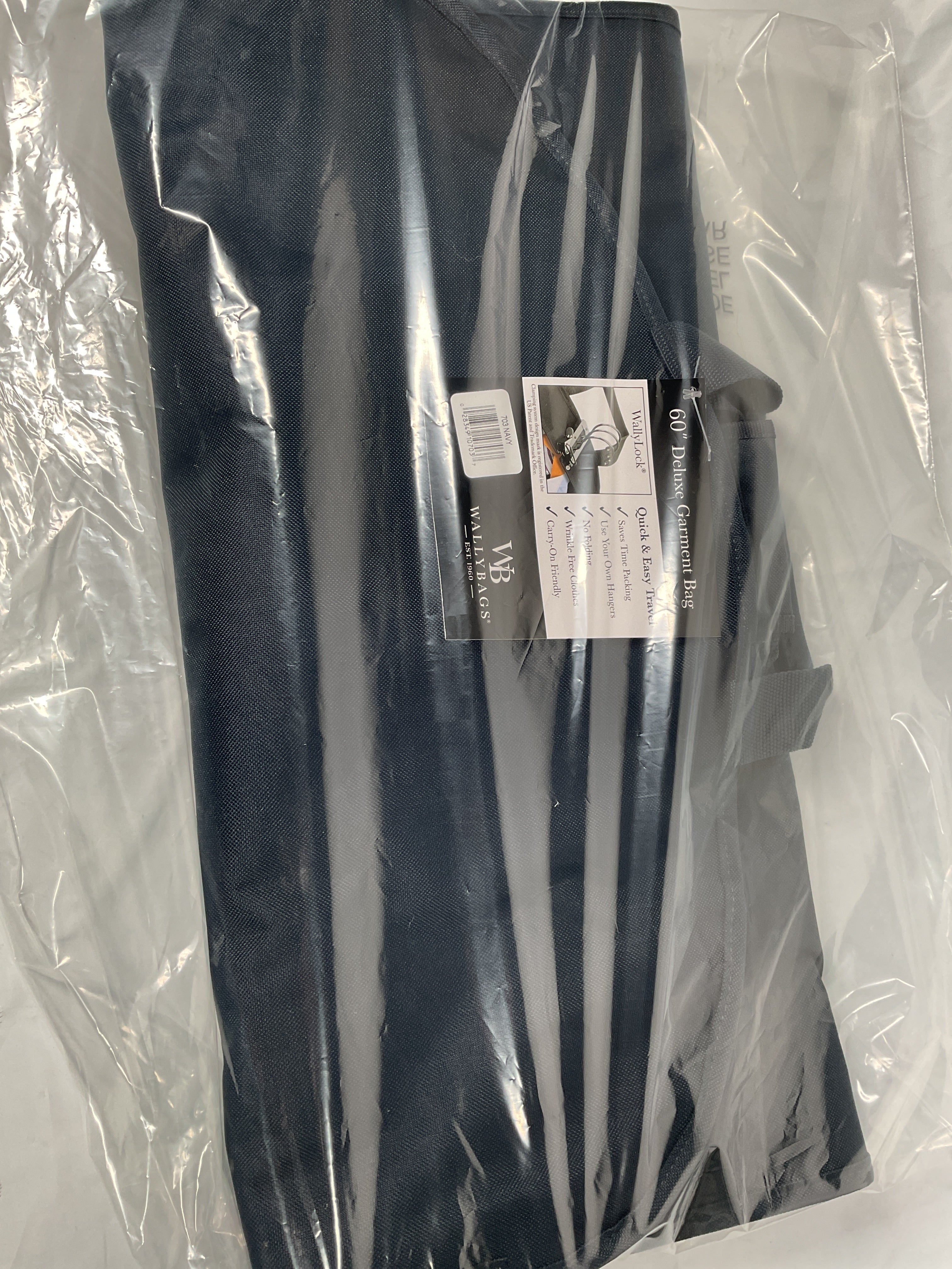 WallyBags 60" Deluxe Travel Garment Bag ( Navy , 60-Inch ) Navy 60 Inch U11