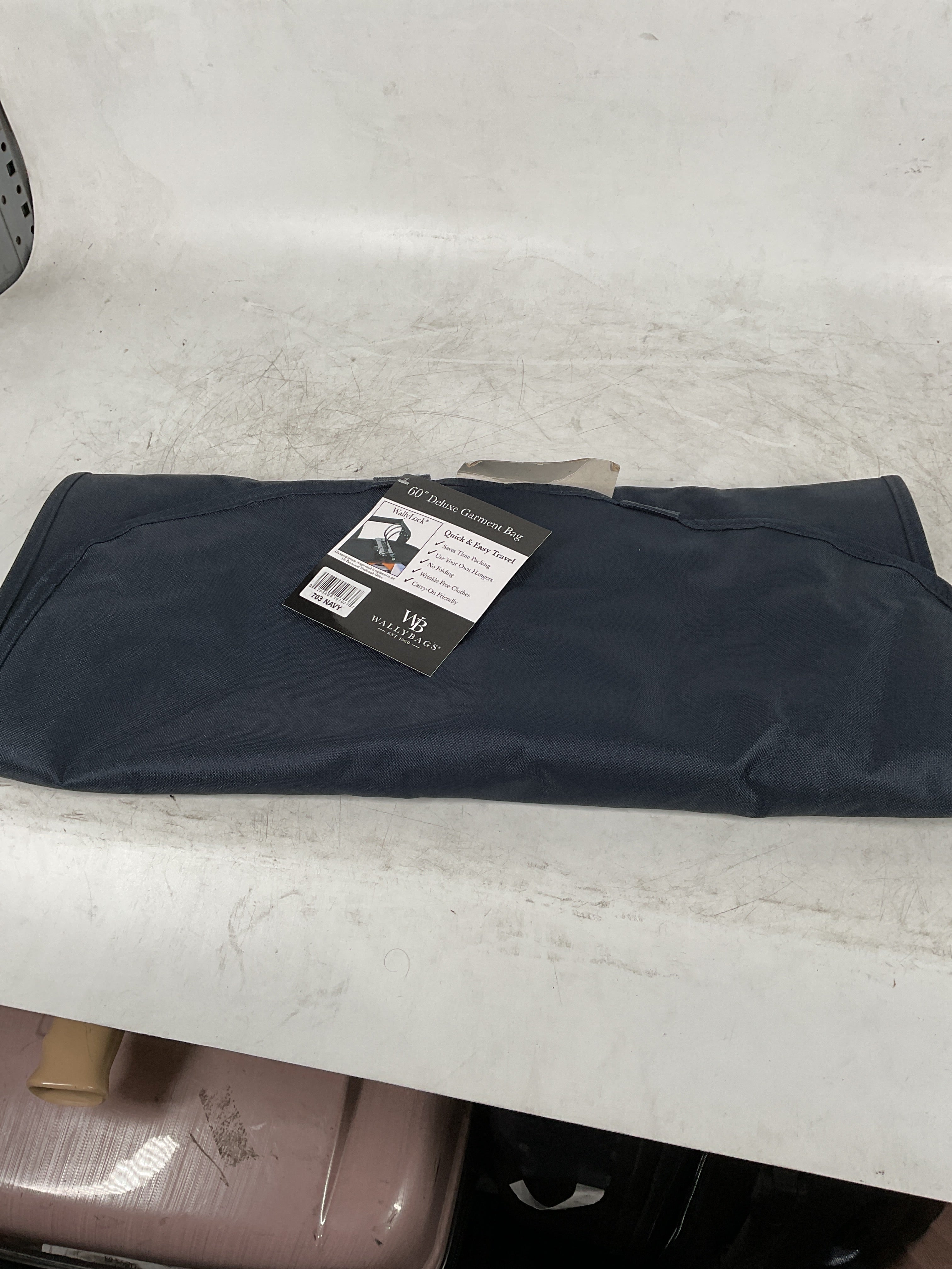 WallyBags 60" Deluxe Travel Garment Bag ( Navy , 60-Inch ) Navy 60 Inch U8